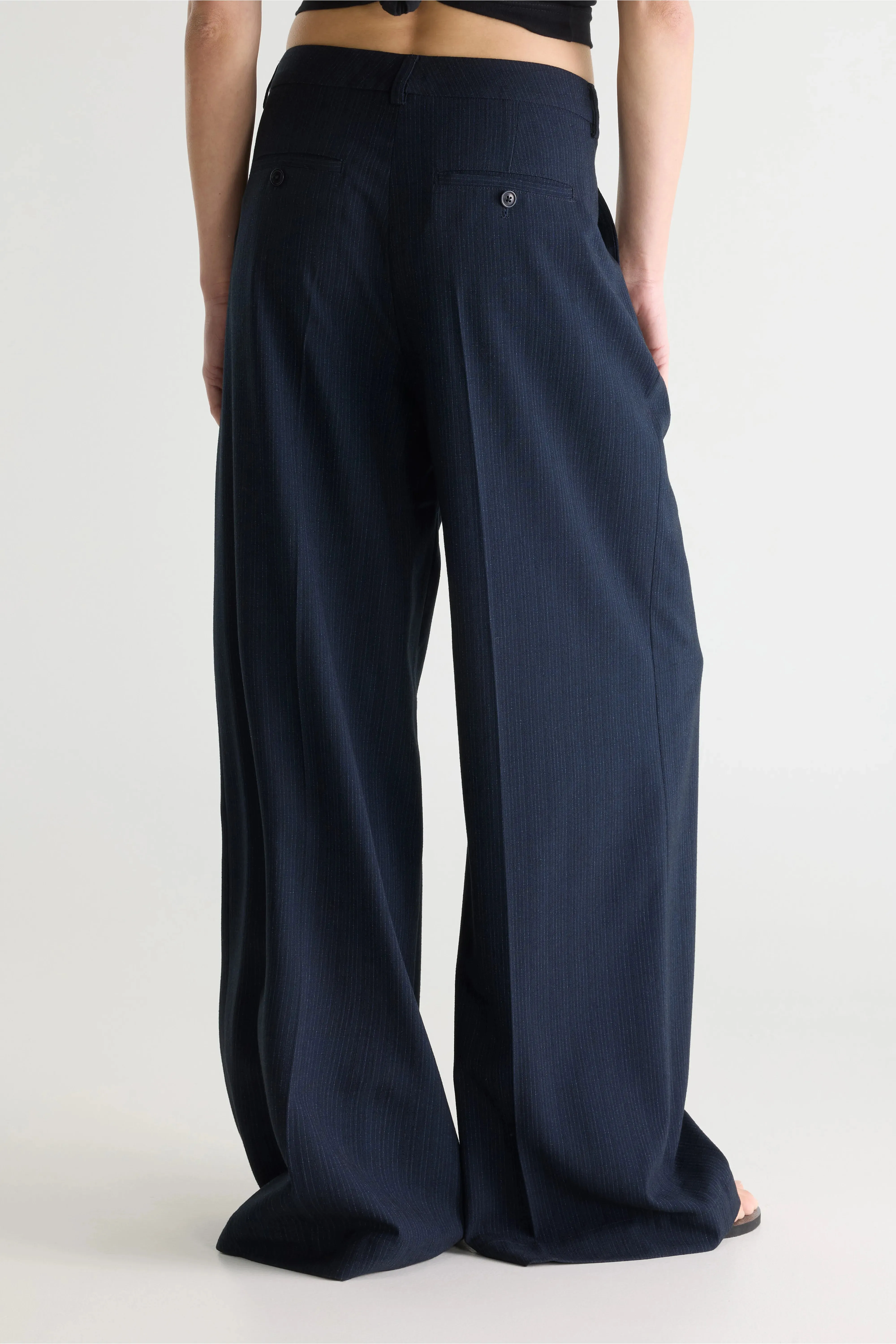 Volkert wide tailored trousers (261 / W / STRIPE A) sold by Bellerose product image thumbnail 4
