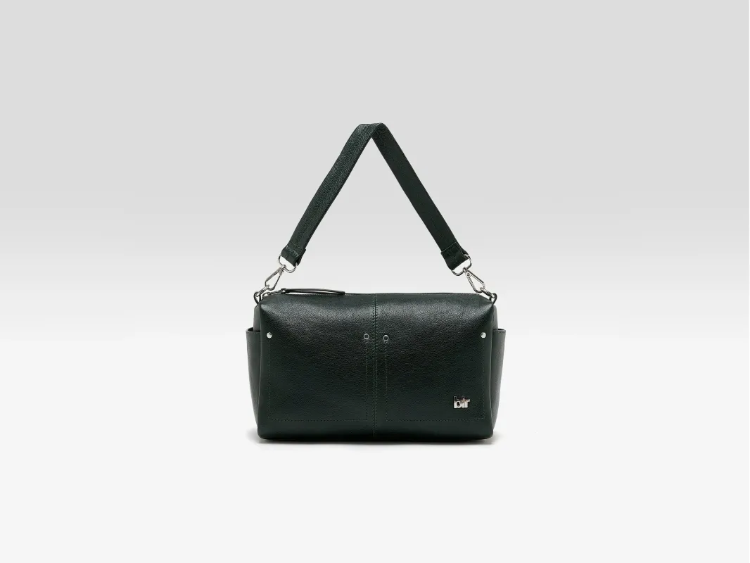 Duol leather handbag (261 / W / BOTTLE) made by Bellerose