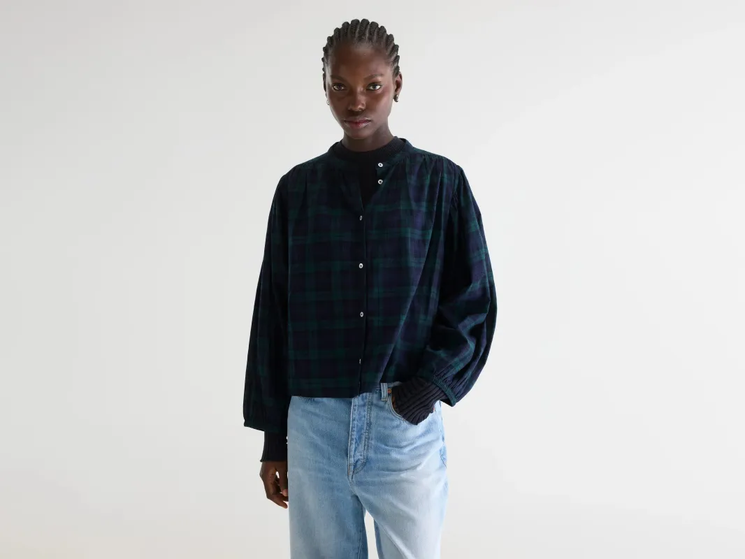 Cherry checked blouse (261 / W / CHECK A) sold by Bellerose