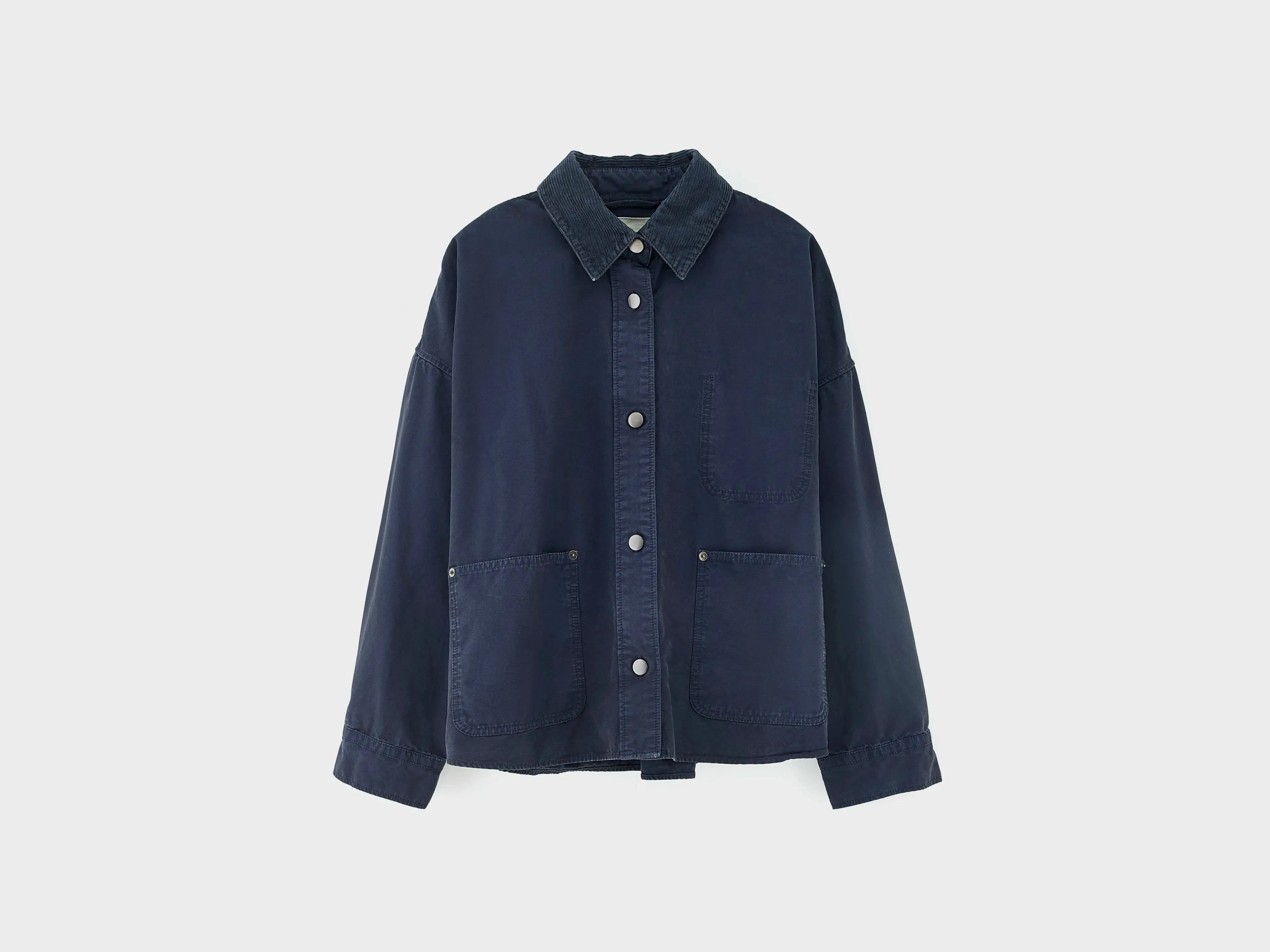 Wandy relaxed overshirt (261 / W / NAVY) sold by Bellerose
