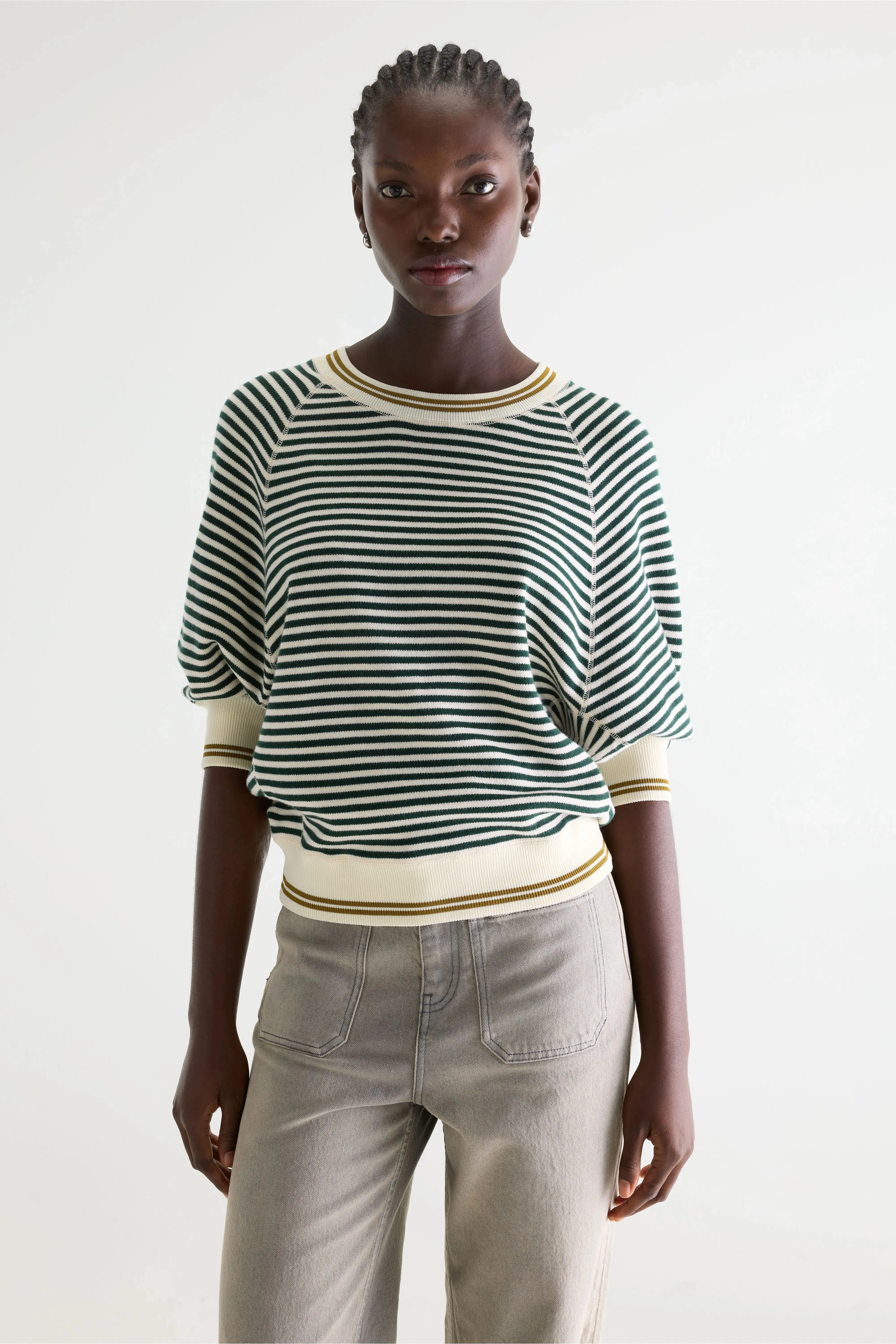 Anglet crewneck sweater (261 / W / STRIPE A) sold by Bellerose product image thumbnail 2