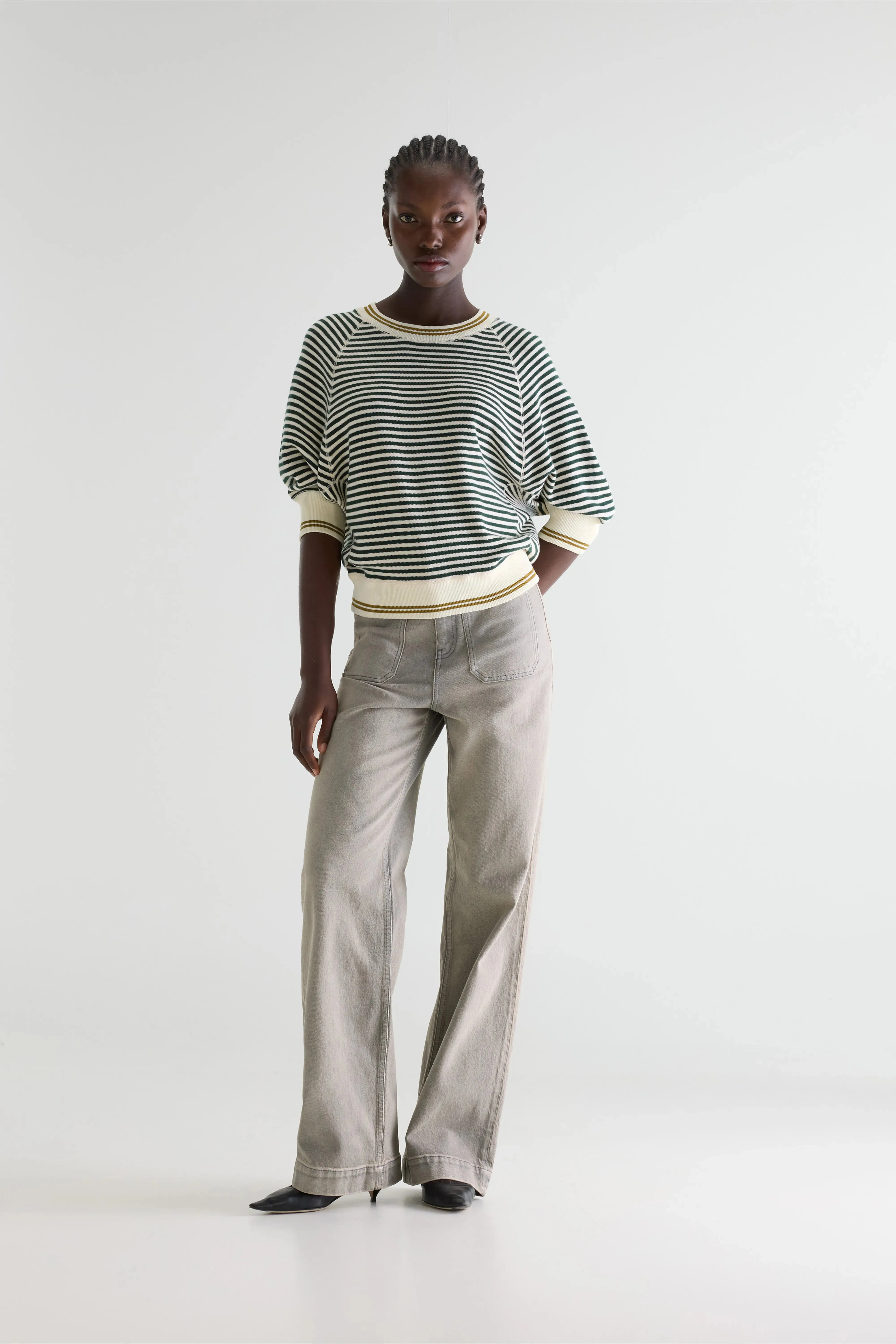 Anglet crewneck sweater (261 / W / STRIPE A) sold by Bellerose product image thumbnail 3