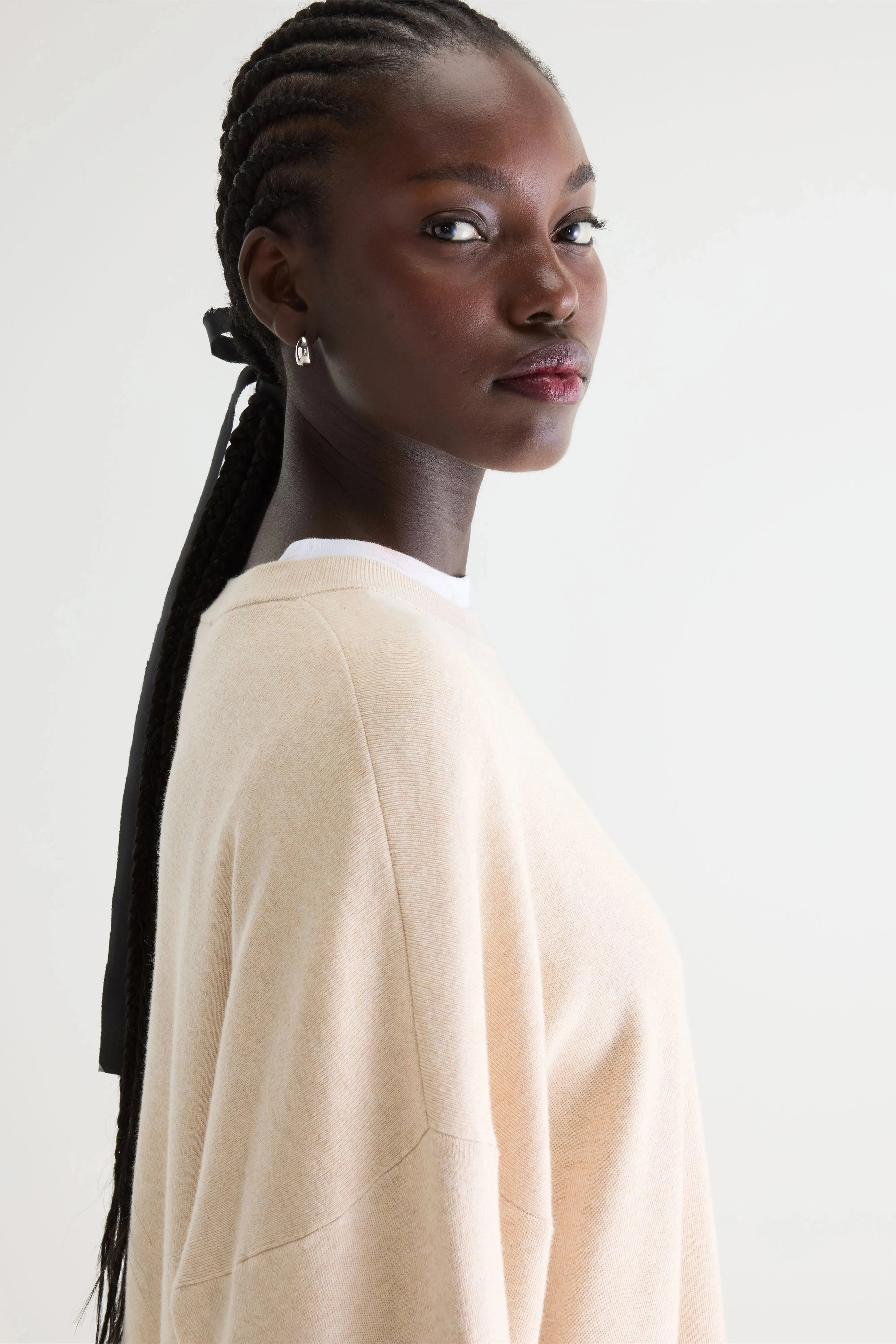 Angum relaxed sweater (261 / W / OATMEAL) sold by Bellerose product image thumbnail 5