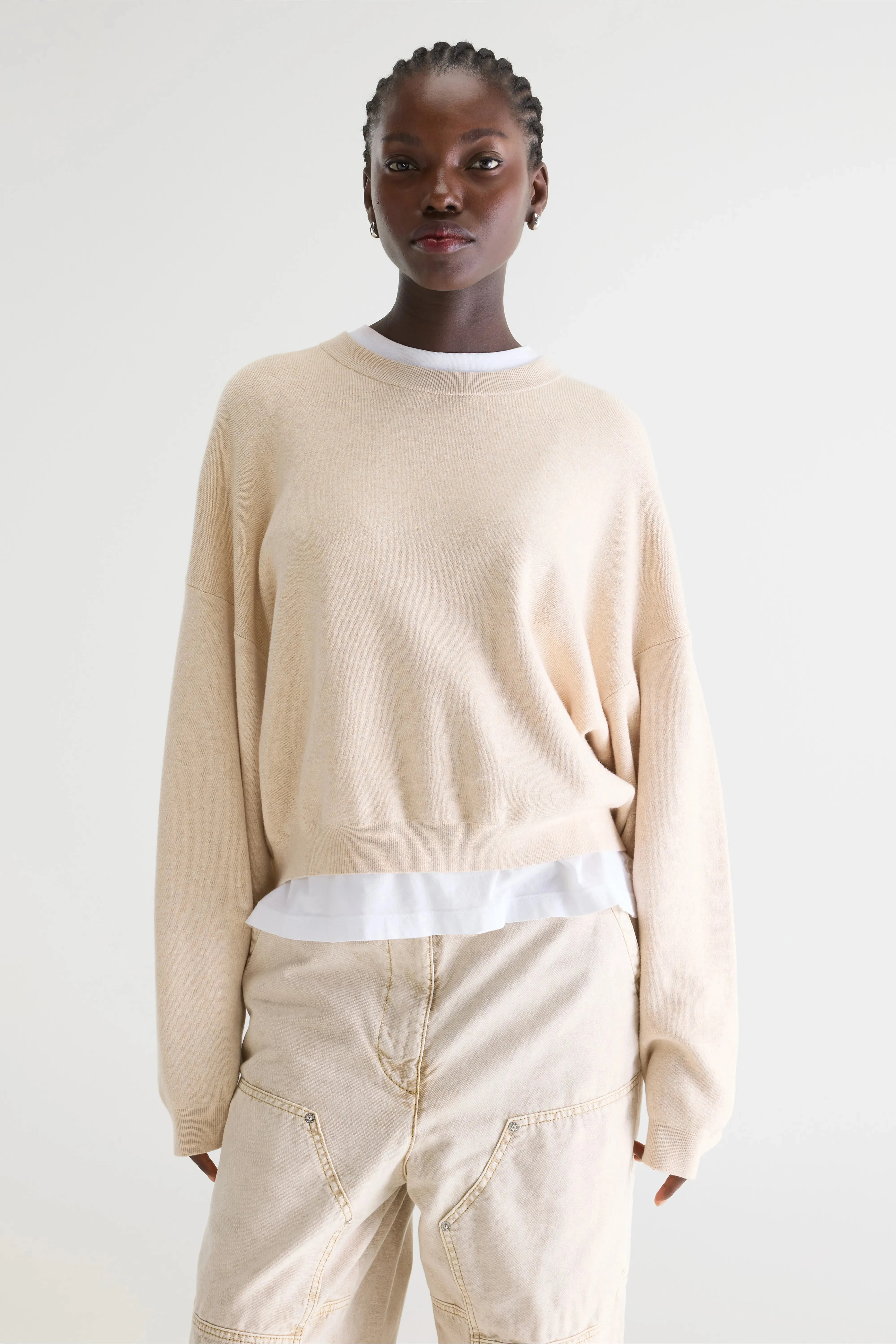 Angum relaxed sweater (261 / W / OATMEAL) sold by Bellerose product image thumbnail 2