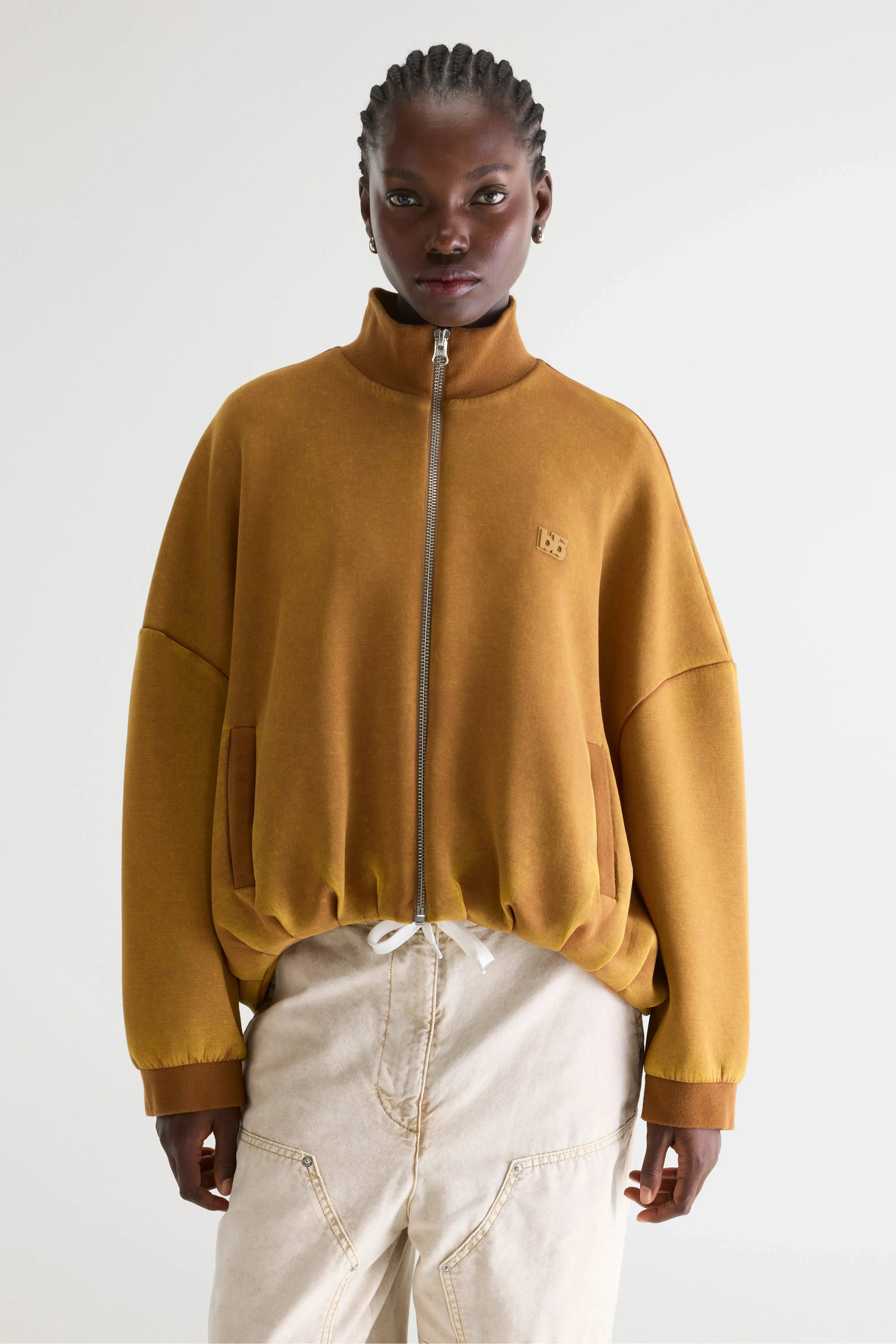 Tallis zip-up sweatshirt (261 / W / CARAMEL) sold by Bellerose product image thumbnail 2