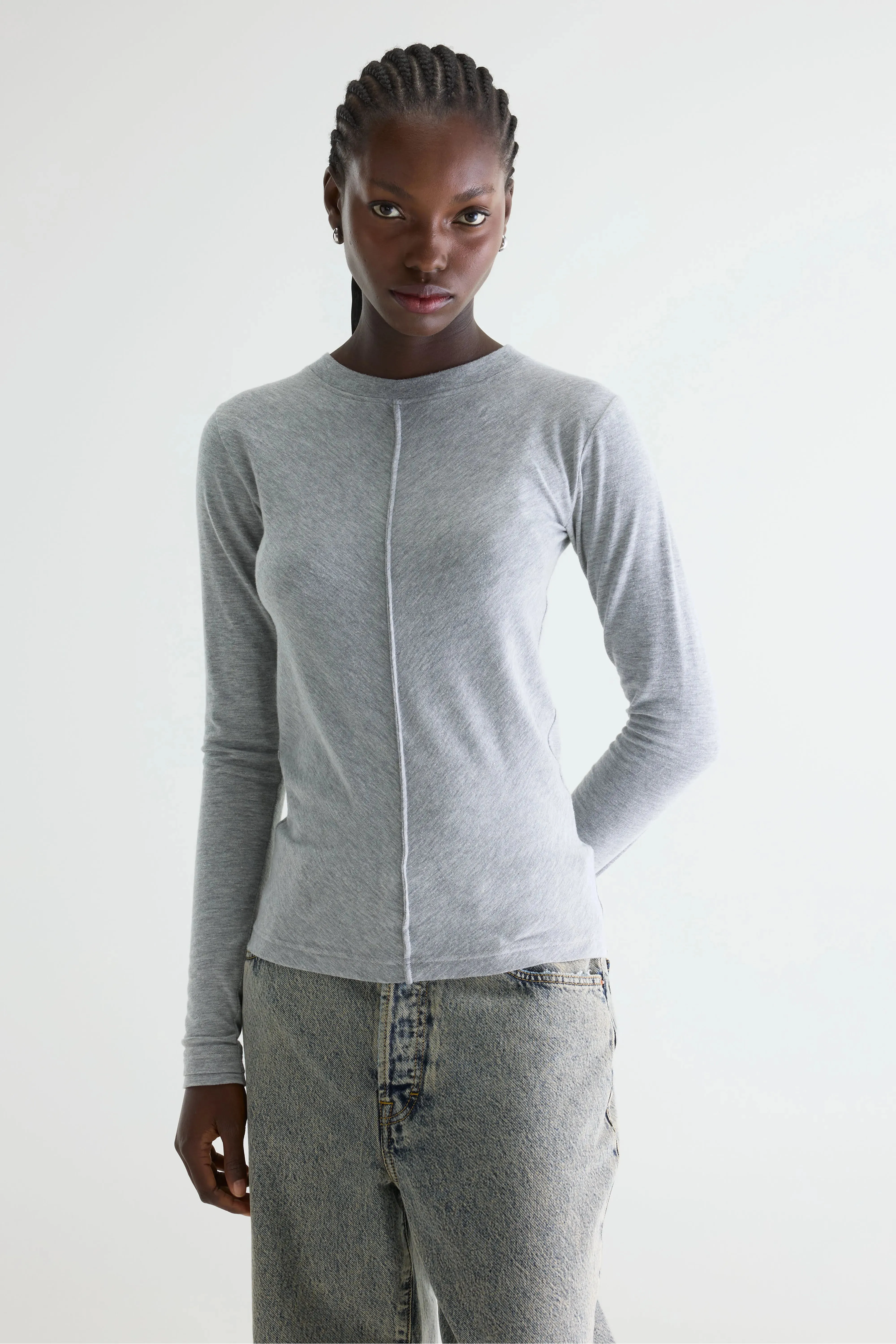 Mendy long-sleeve t-shirt (261 / W / H. GREY) sold by Bellerose product image thumbnail 2