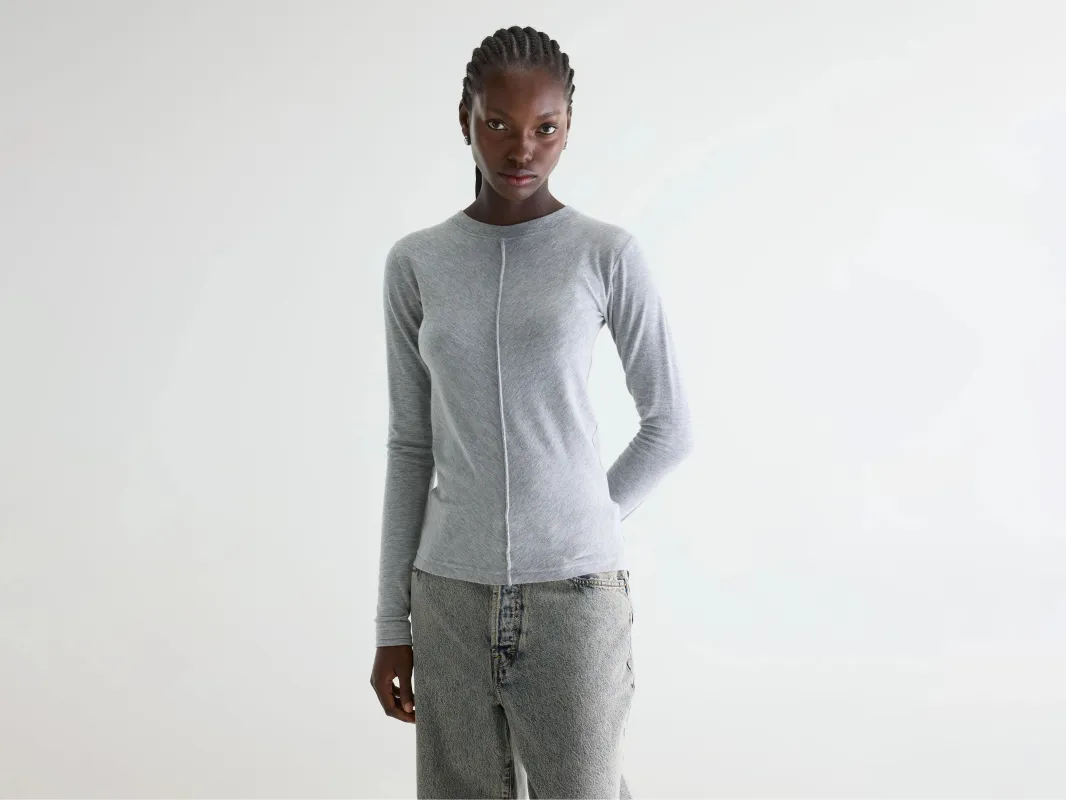 Mendy long-sleeve t-shirt (261 / W / H. GREY) sold by Bellerose