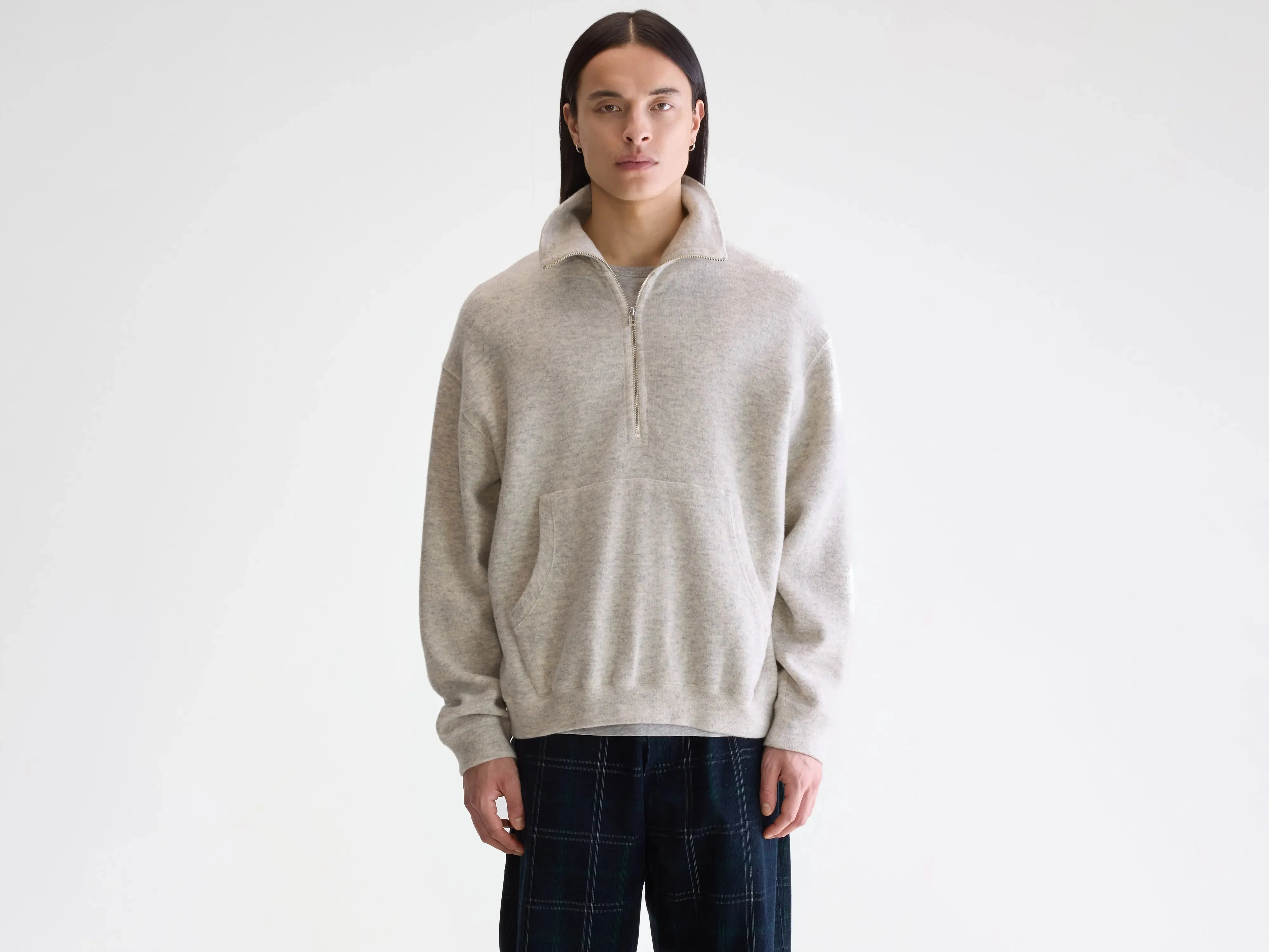 Mabro zipped-collar sweatshirt (252 / M / COMBO C) sold by Bellerose
