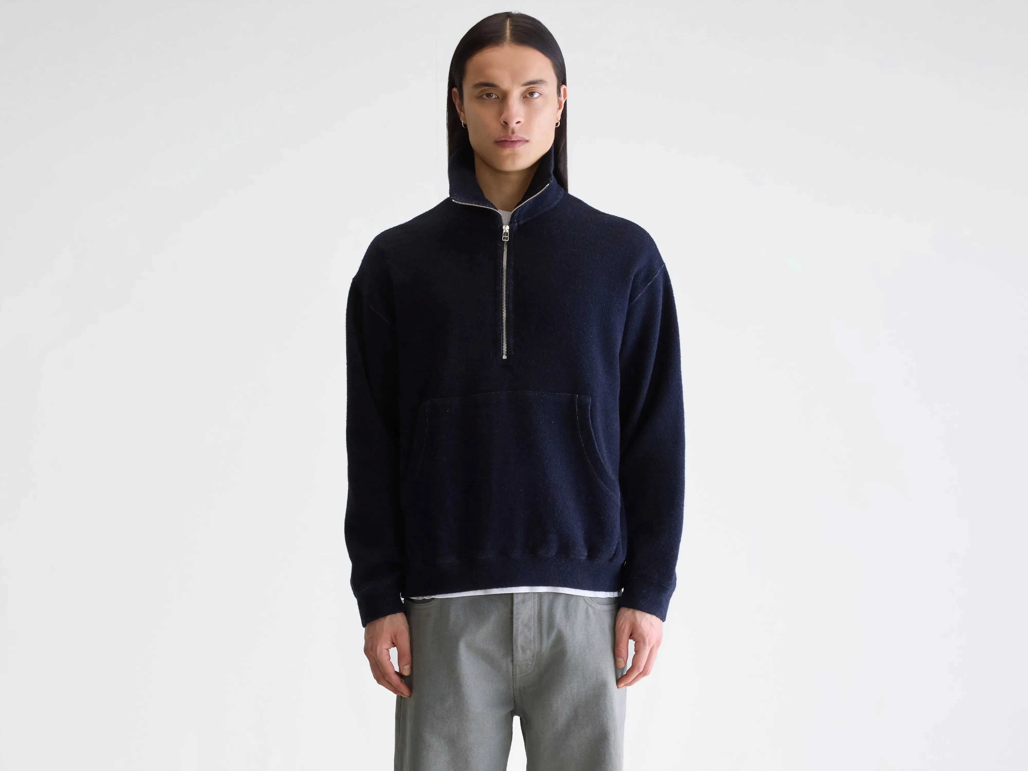 Mabro zipped-collar sweatshirt (252 / M / COMBO B) sold by Bellerose
