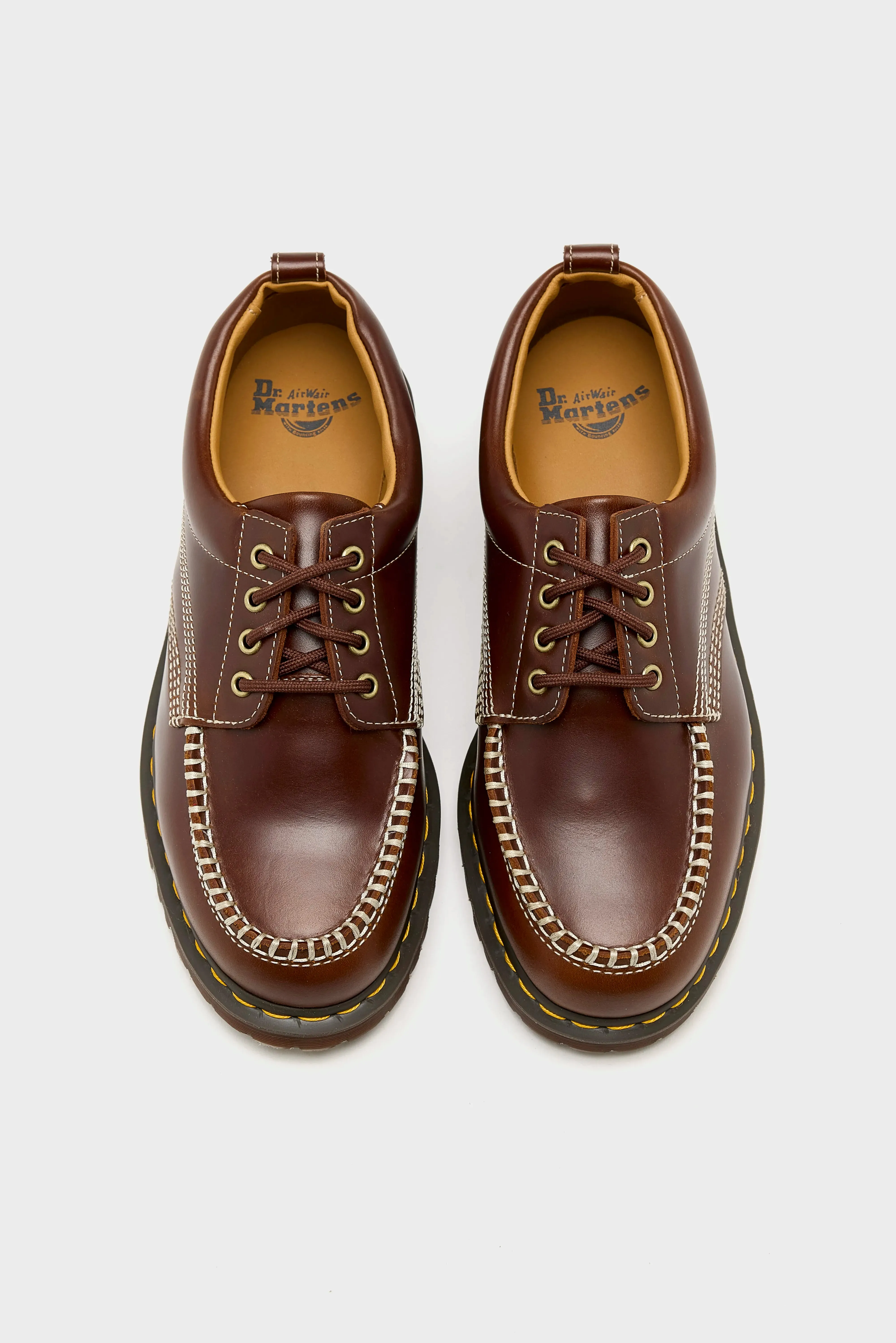 Lowell Leather Moc Toe Shoes For Men (242 / M / DARK BROWN) sold by Bellerose product image thumbnail 4