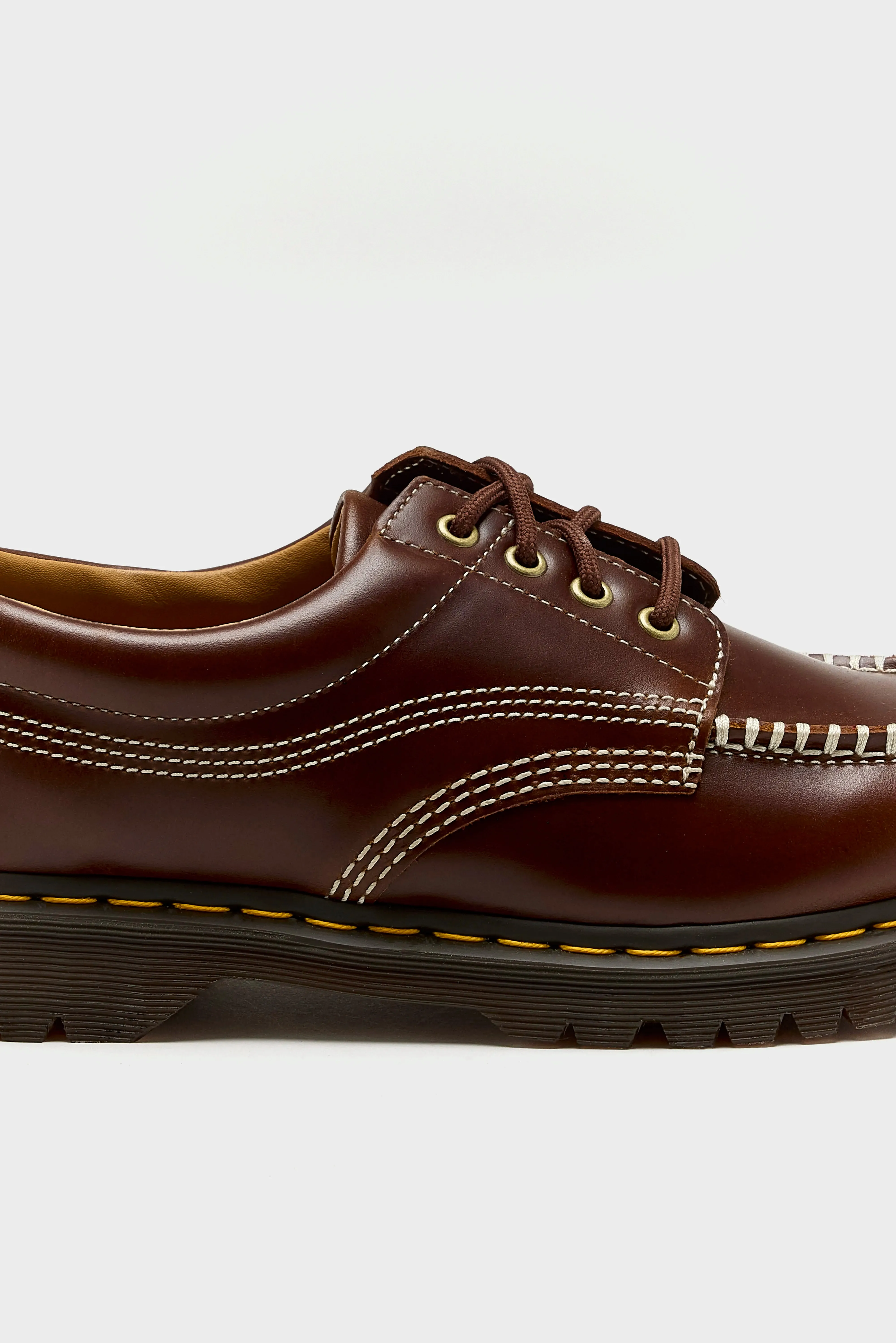 Lowell Leather Moc Toe Shoes For Men (242 / M / DARK BROWN) sold by Bellerose product image thumbnail 5