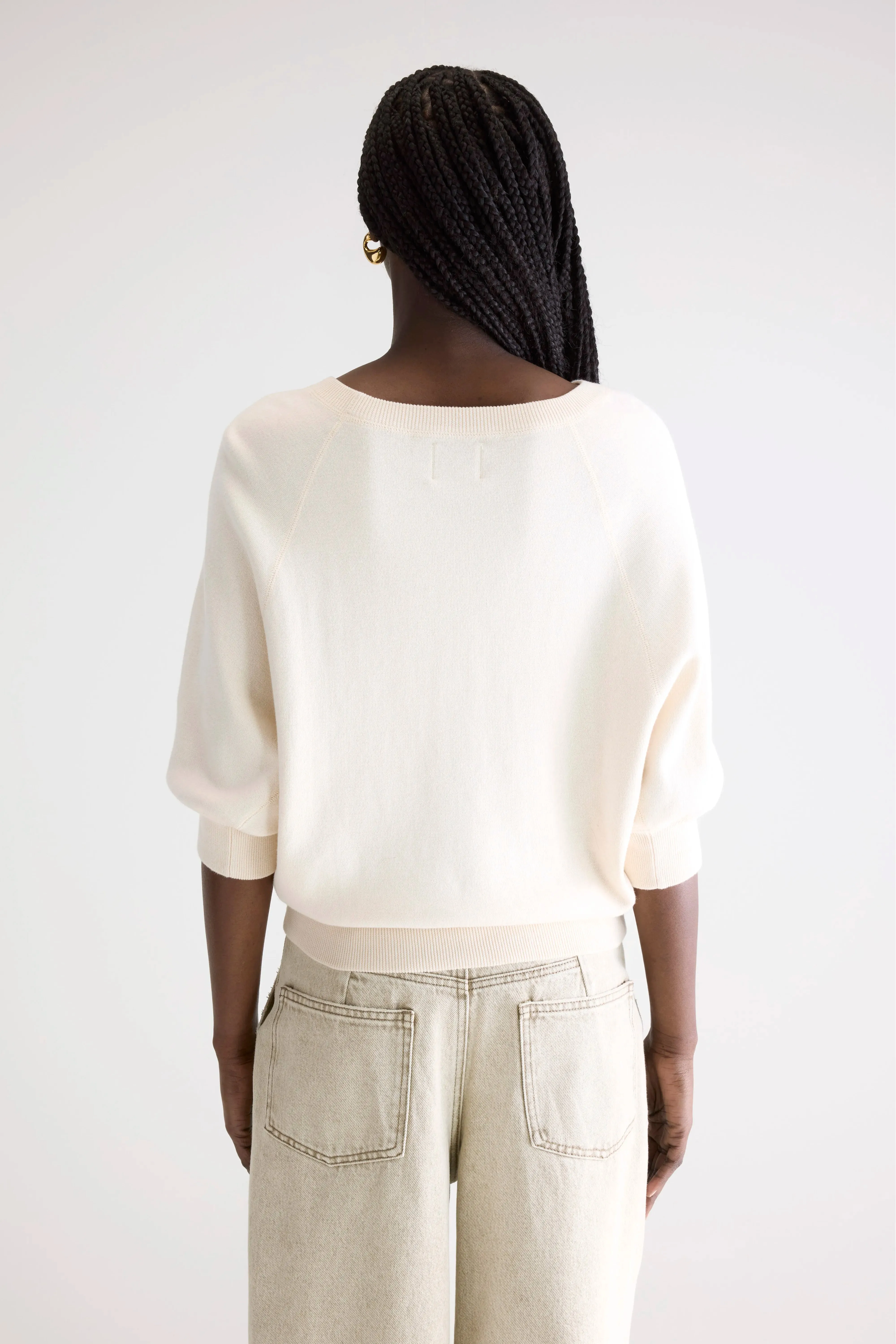 Anglet crew-neck sweater (242 / W / MILKY WAY) sold by Bellerose product image thumbnail 4