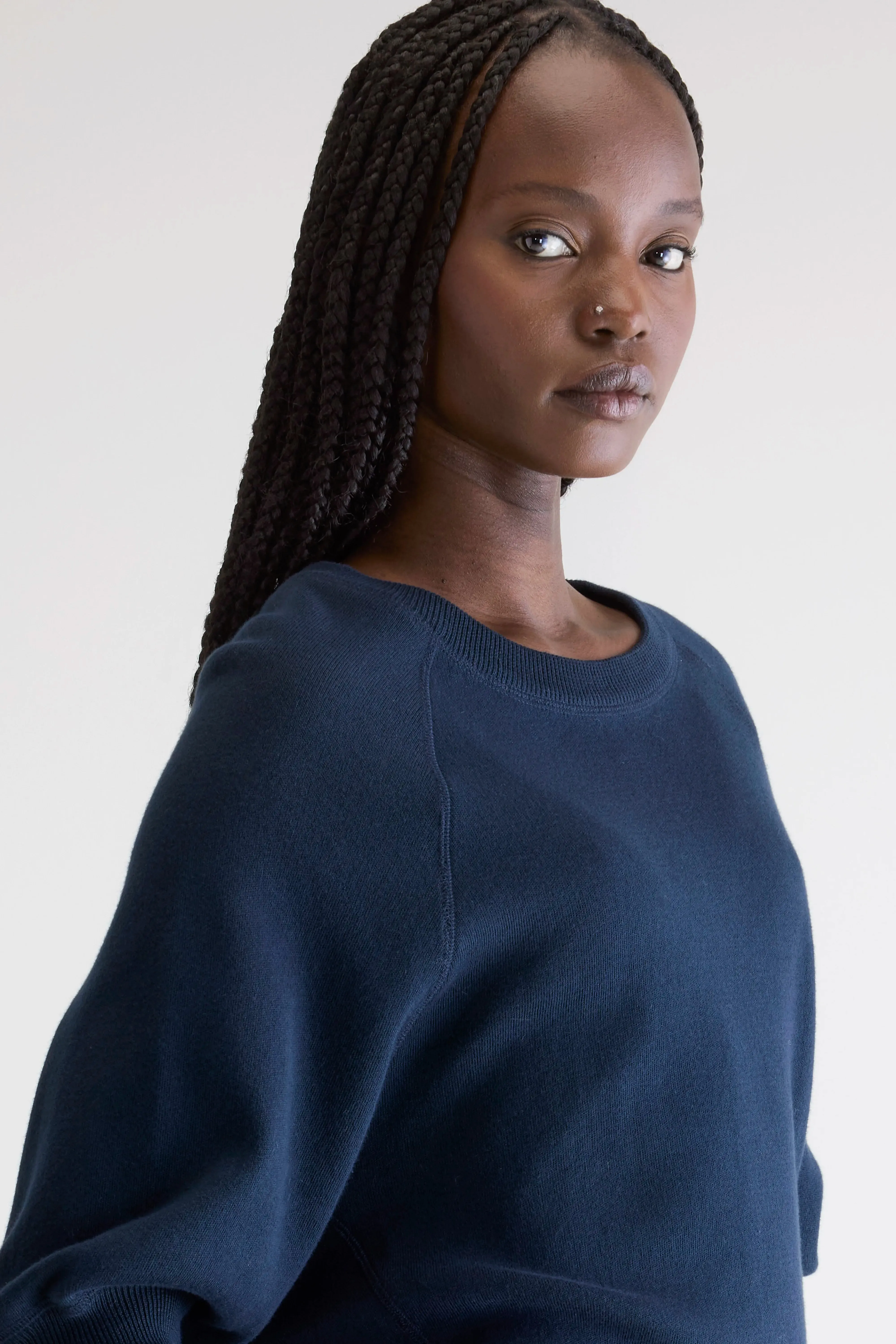 Anglet crew-neck sweater (242 / W / NAVY) sold by Bellerose product image thumbnail 5