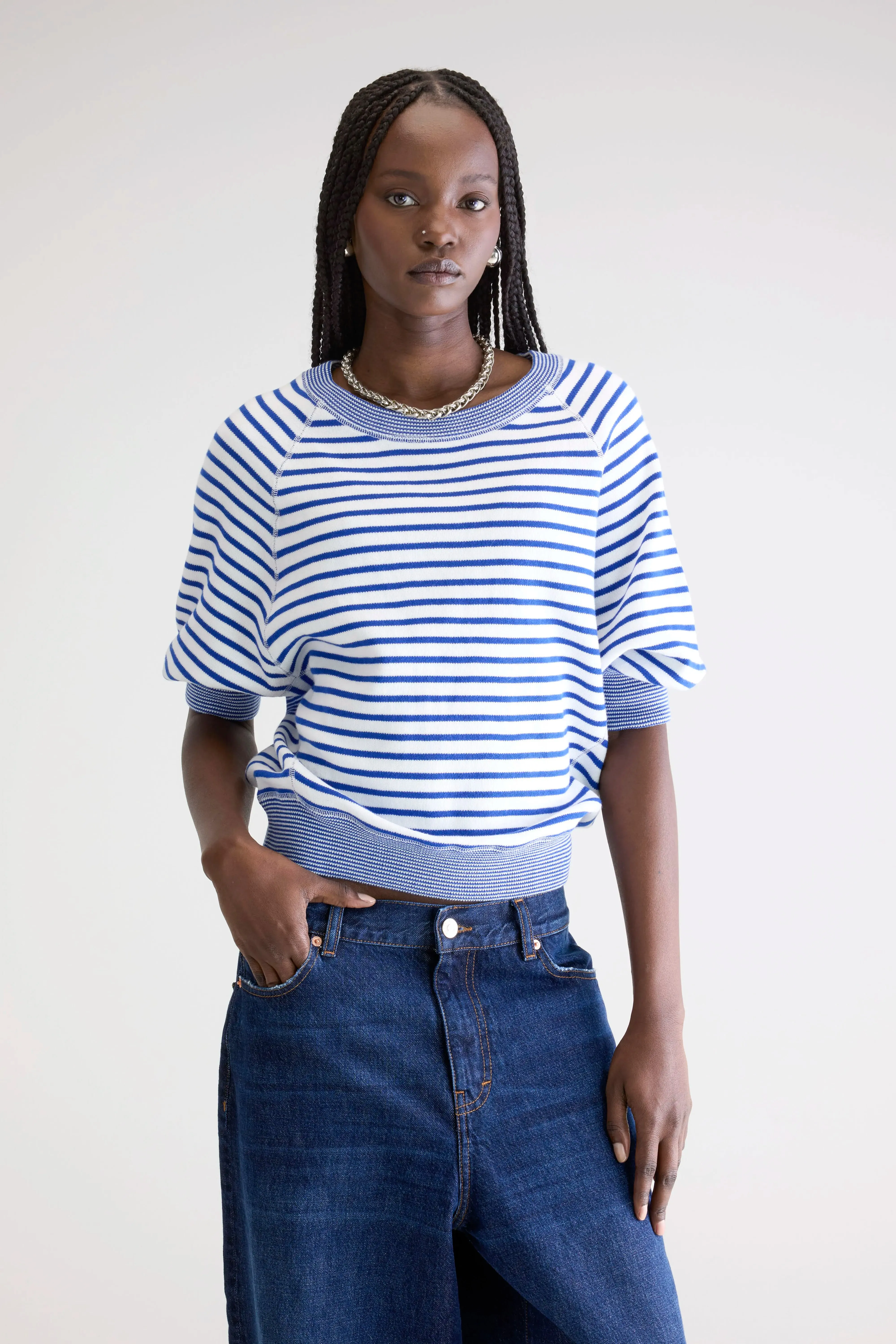 Anglet crew-neck sweater (242 / W / STRIPE A) sold by Bellerose product image thumbnail 2