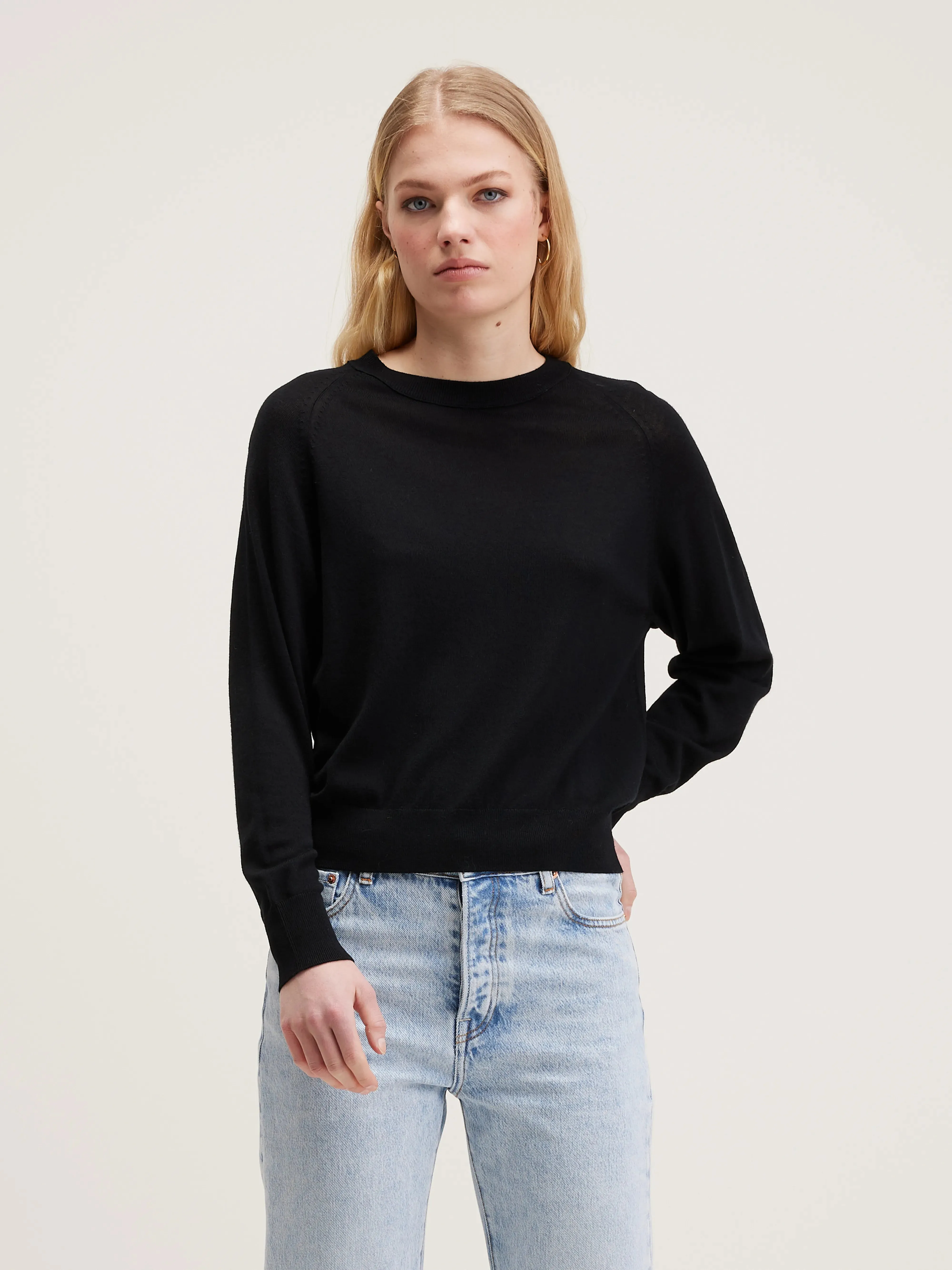 Delen classic sweater (242 / W / NAVY) sold by Bellerose product image thumbnail 2
