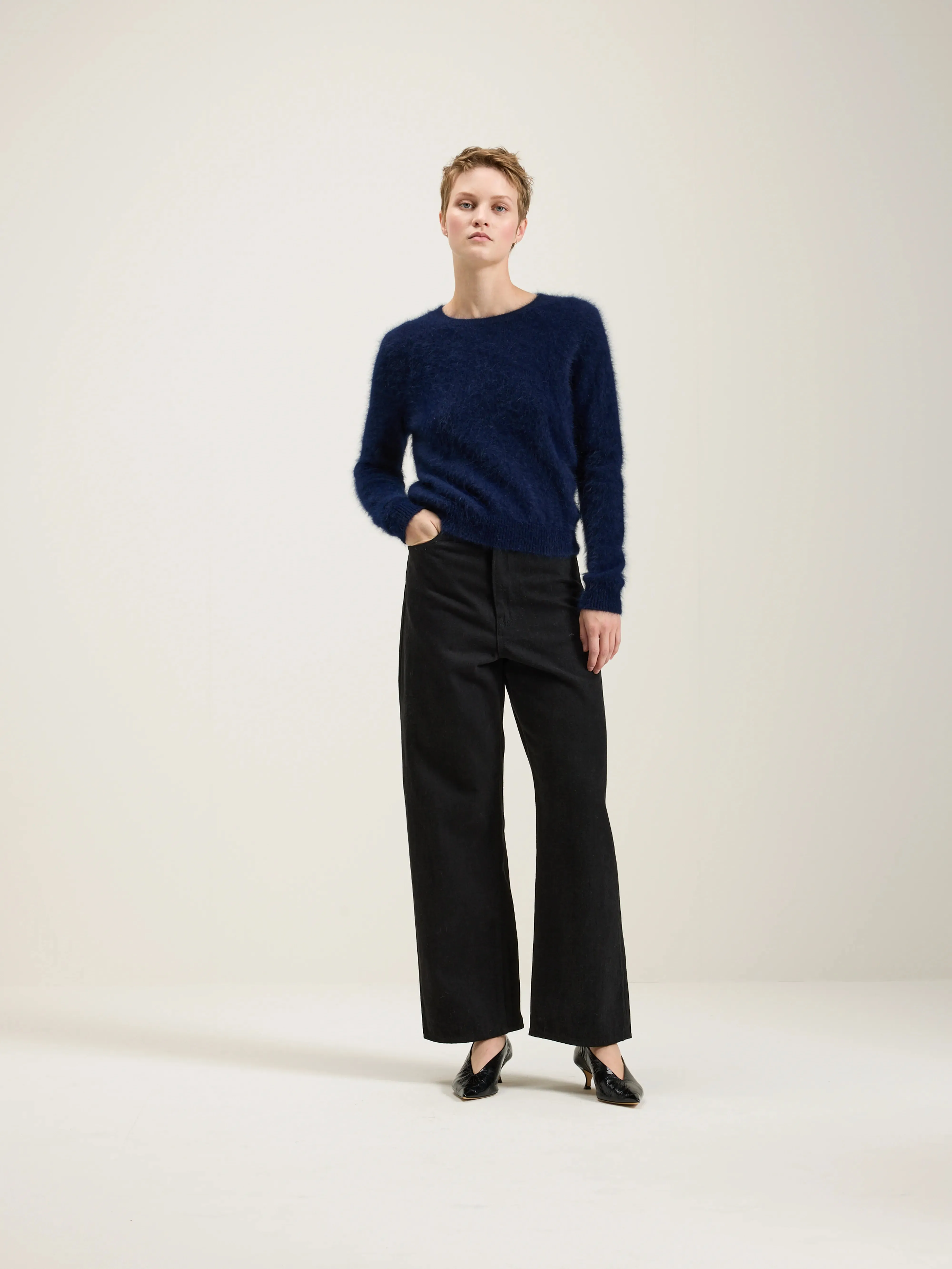Datti angora-blend sweater (242 / W / NAVY) sold by Bellerose product image thumbnail 3