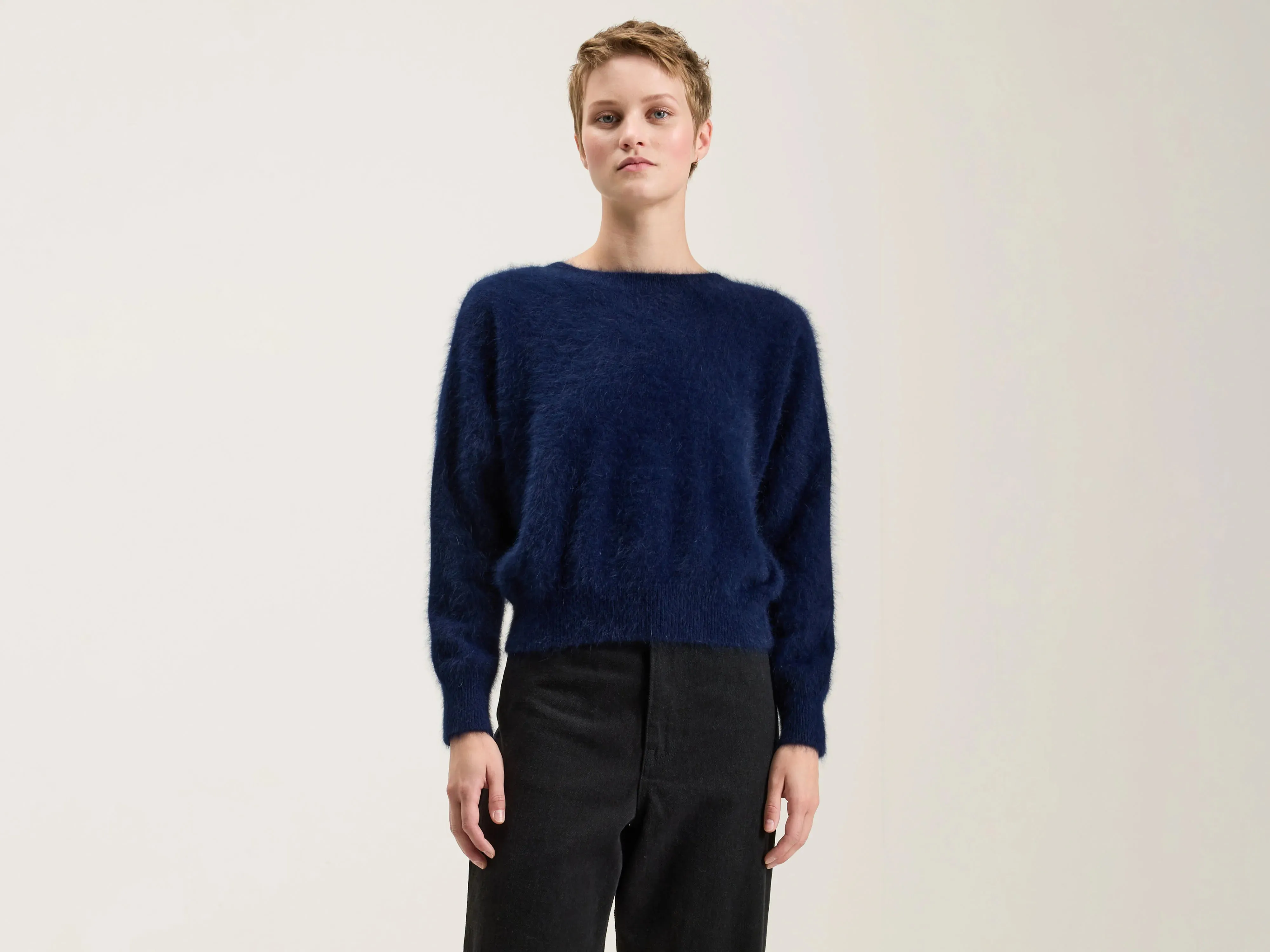 Datti angora-blend sweater (242 / W / NAVY) sold by Bellerose
