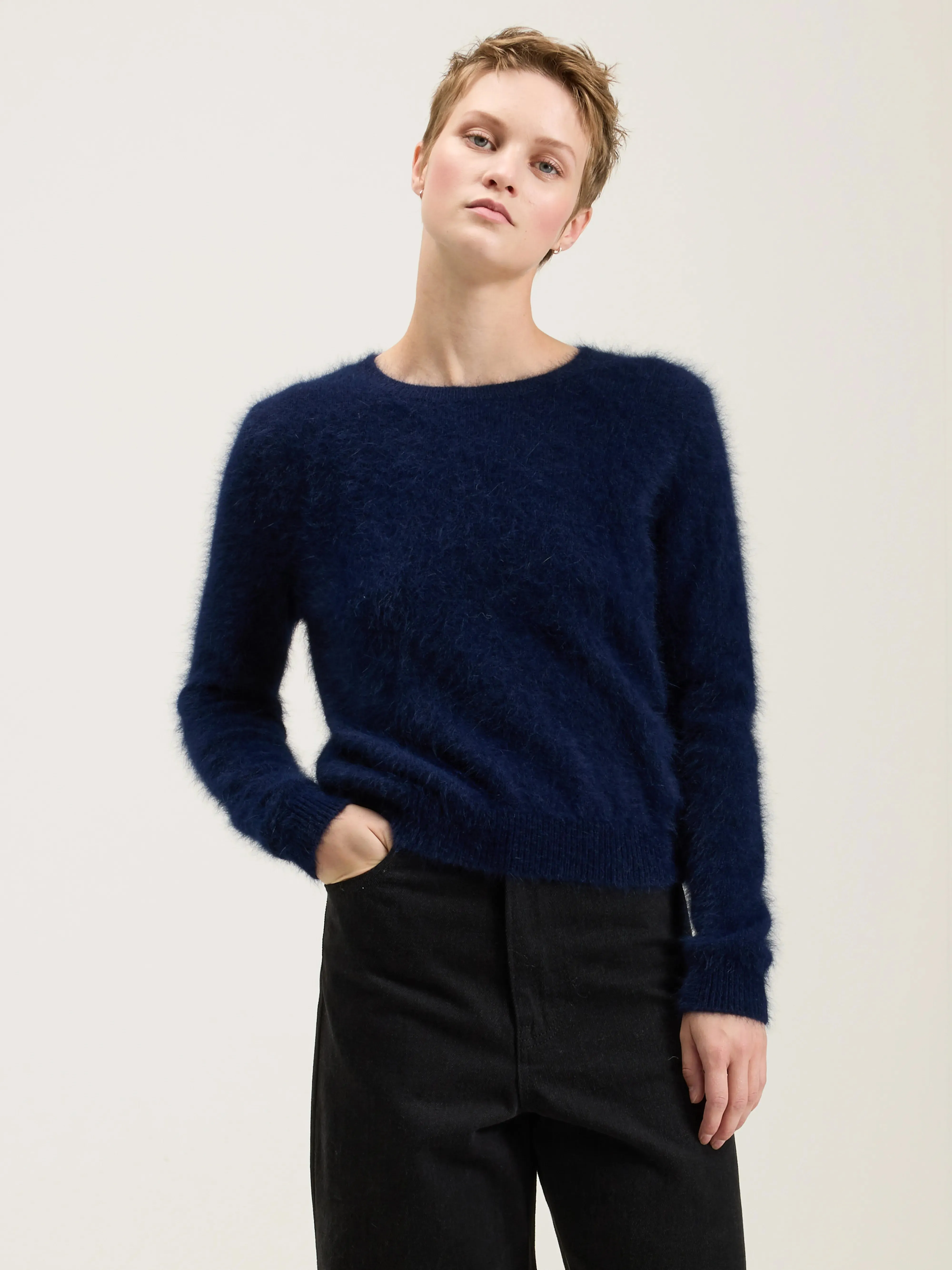 Datti angora-blend sweater (242 / W / NAVY) sold by Bellerose product image thumbnail 2