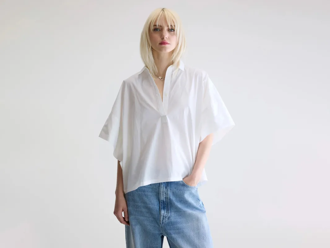 Cairn short-sleeve shirt (242 / W / WHITE) sold by Bellerose