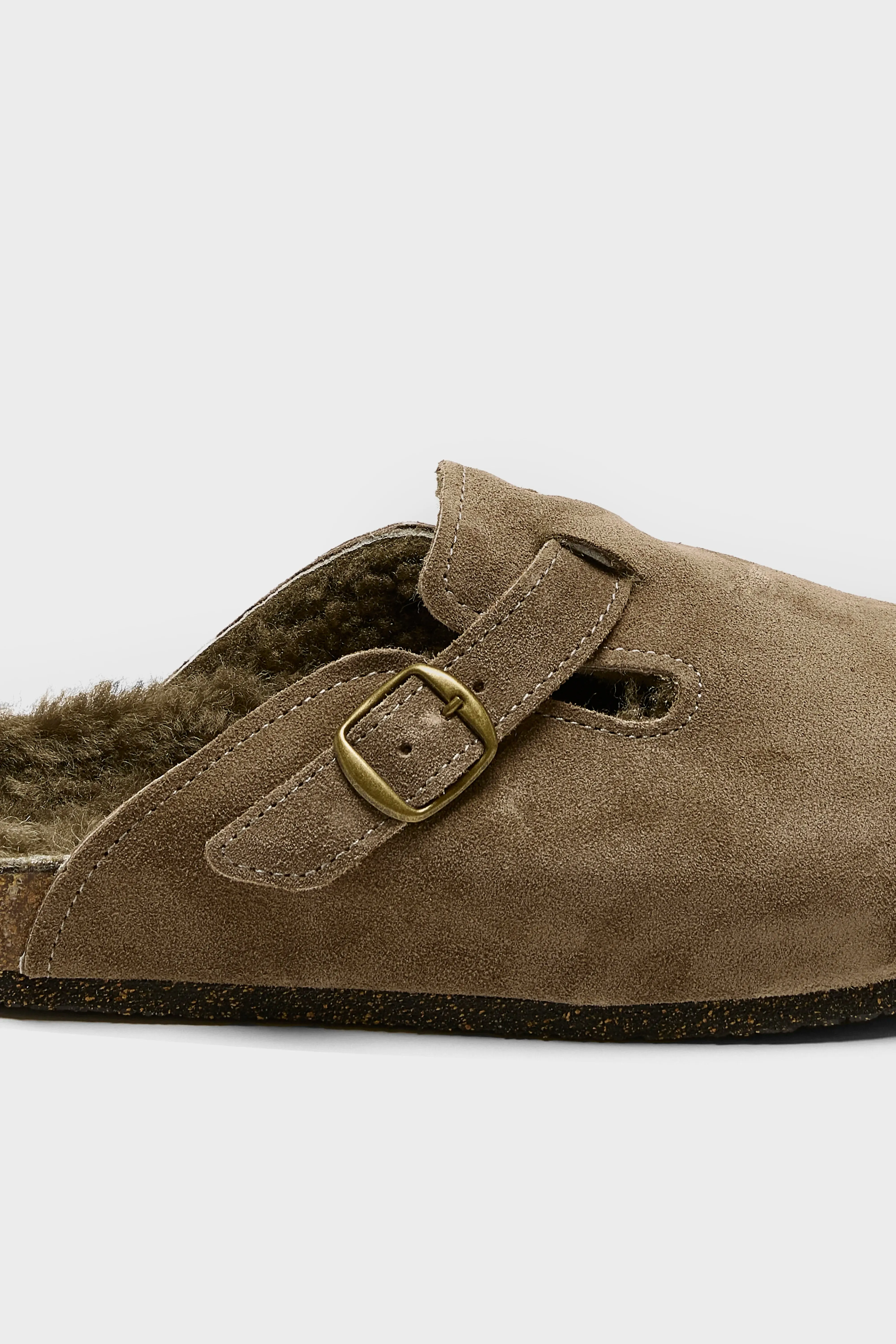 Taupe Velour Clogs (242 / W / KHAKI) sold by Bellerose product image thumbnail 5