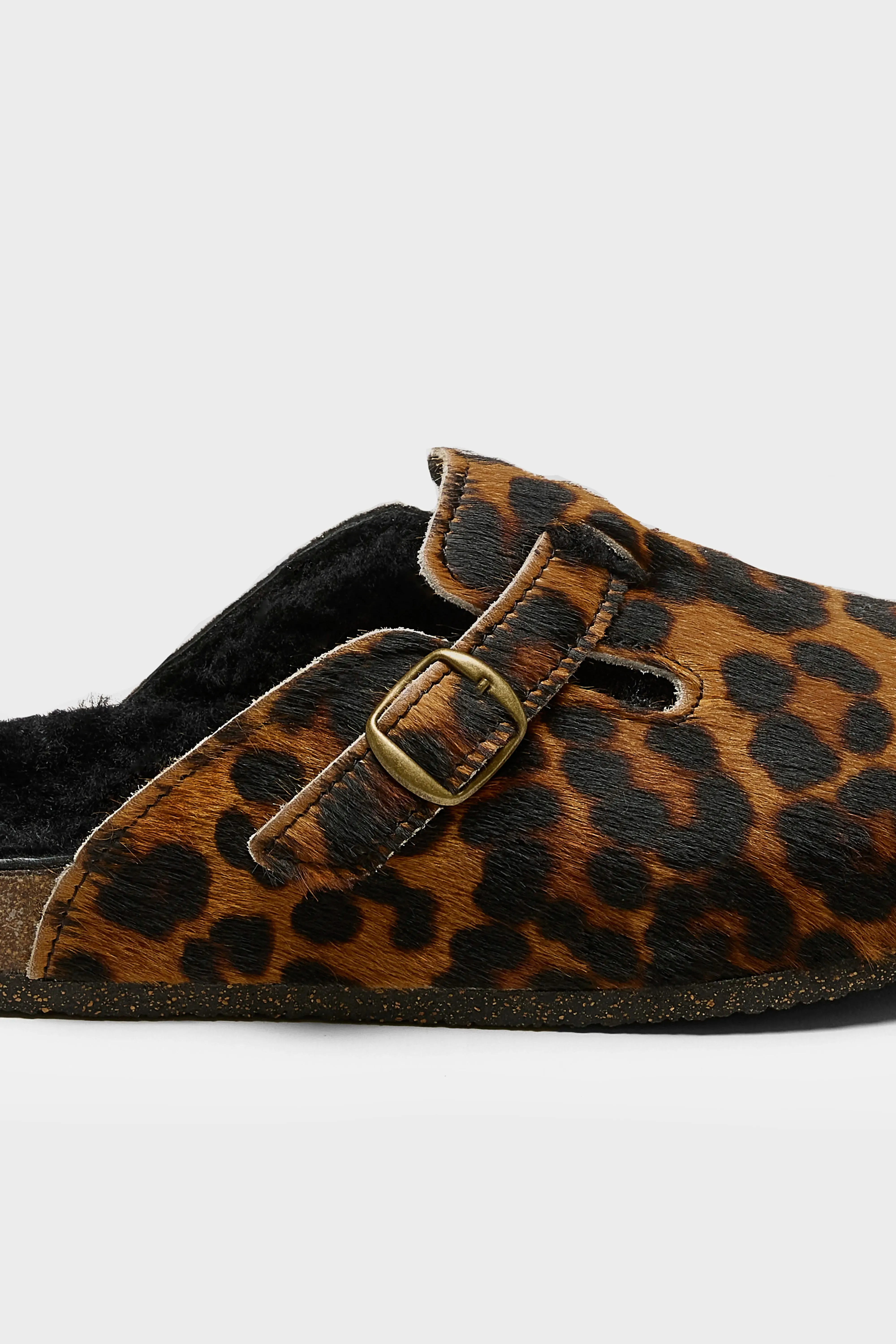 Black Leopard Clogs (242 / W / BROWN) sold by Bellerose product image thumbnail 5