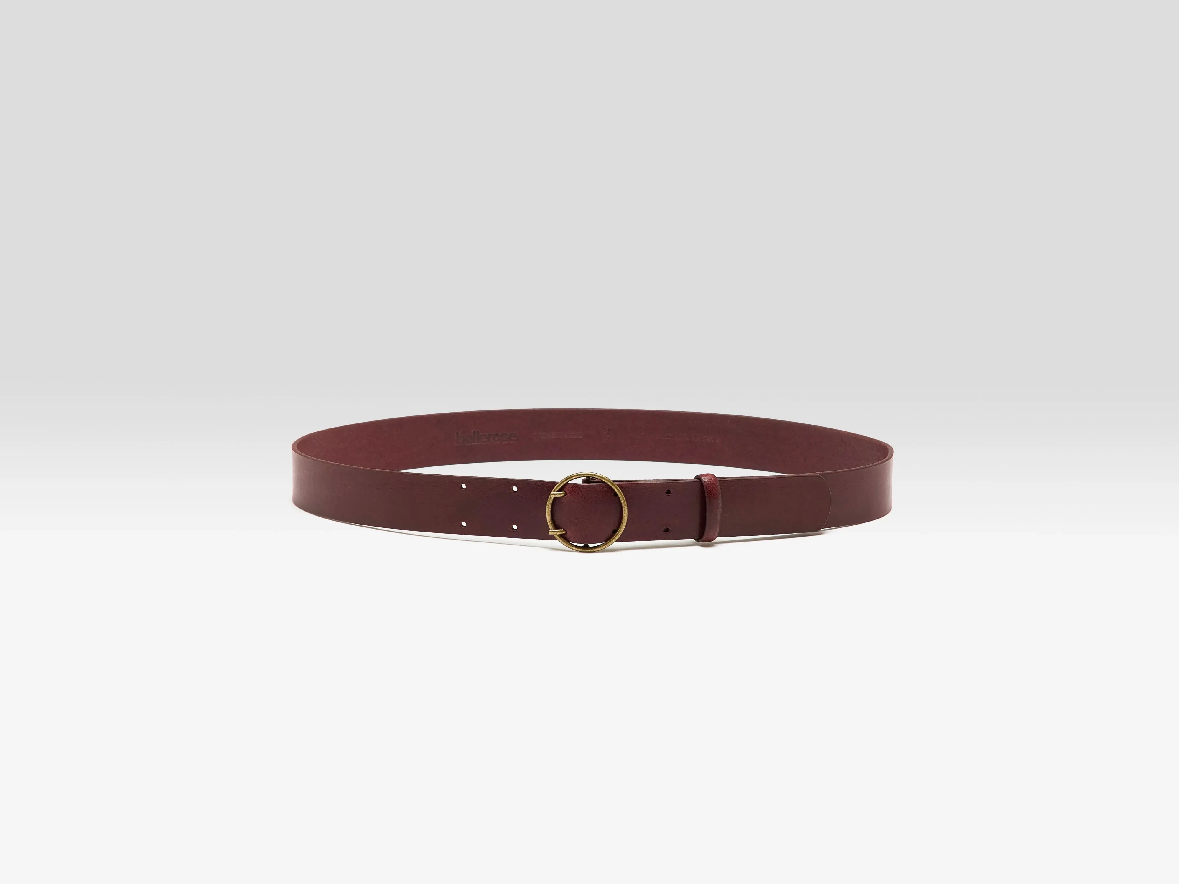 Selya leather belt (251 / W / BORDEAUX) sold by Bellerose