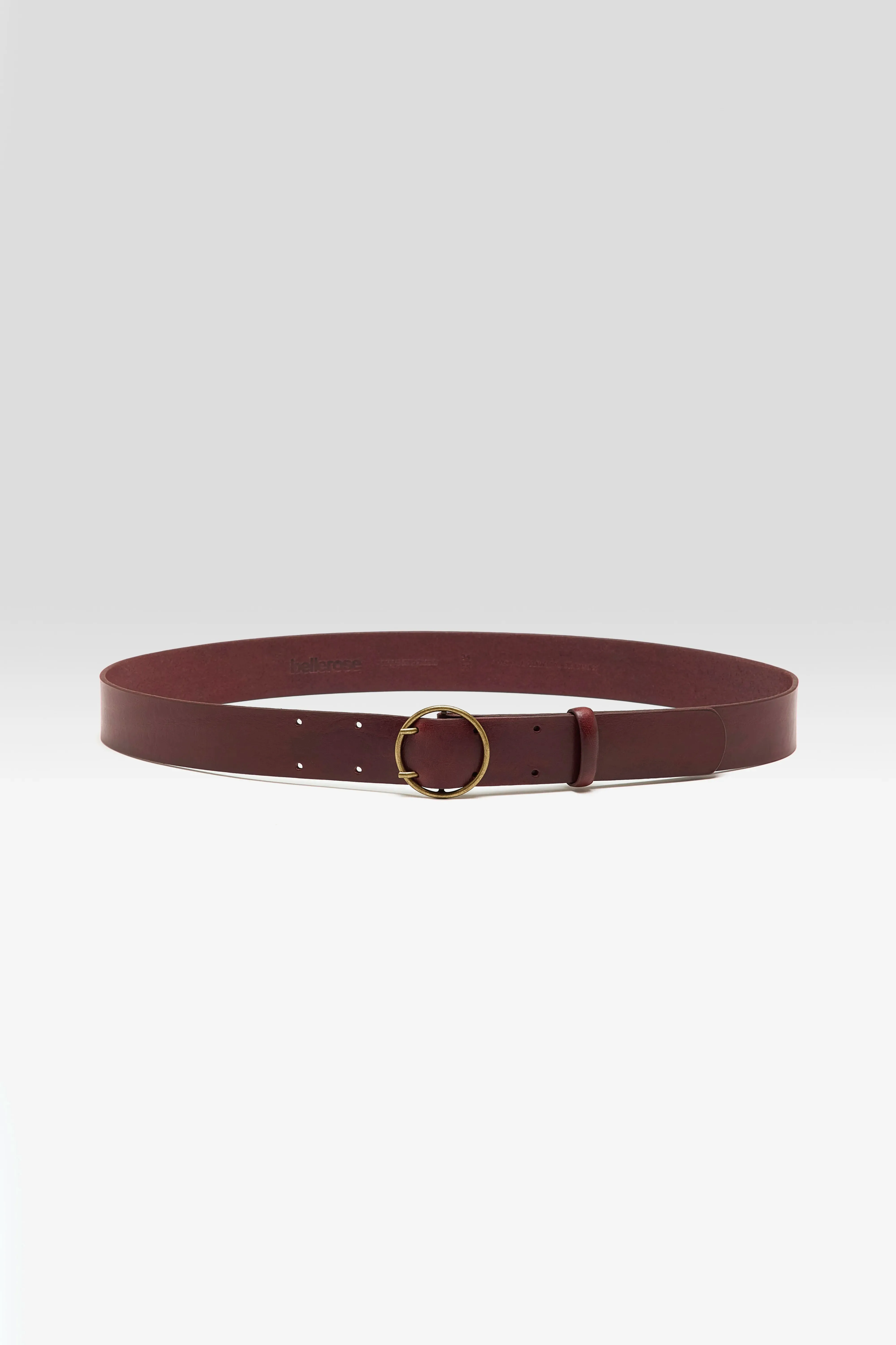 Selya leather belt (251 / W / BORDEAUX) sold by Bellerose product image thumbnail 2