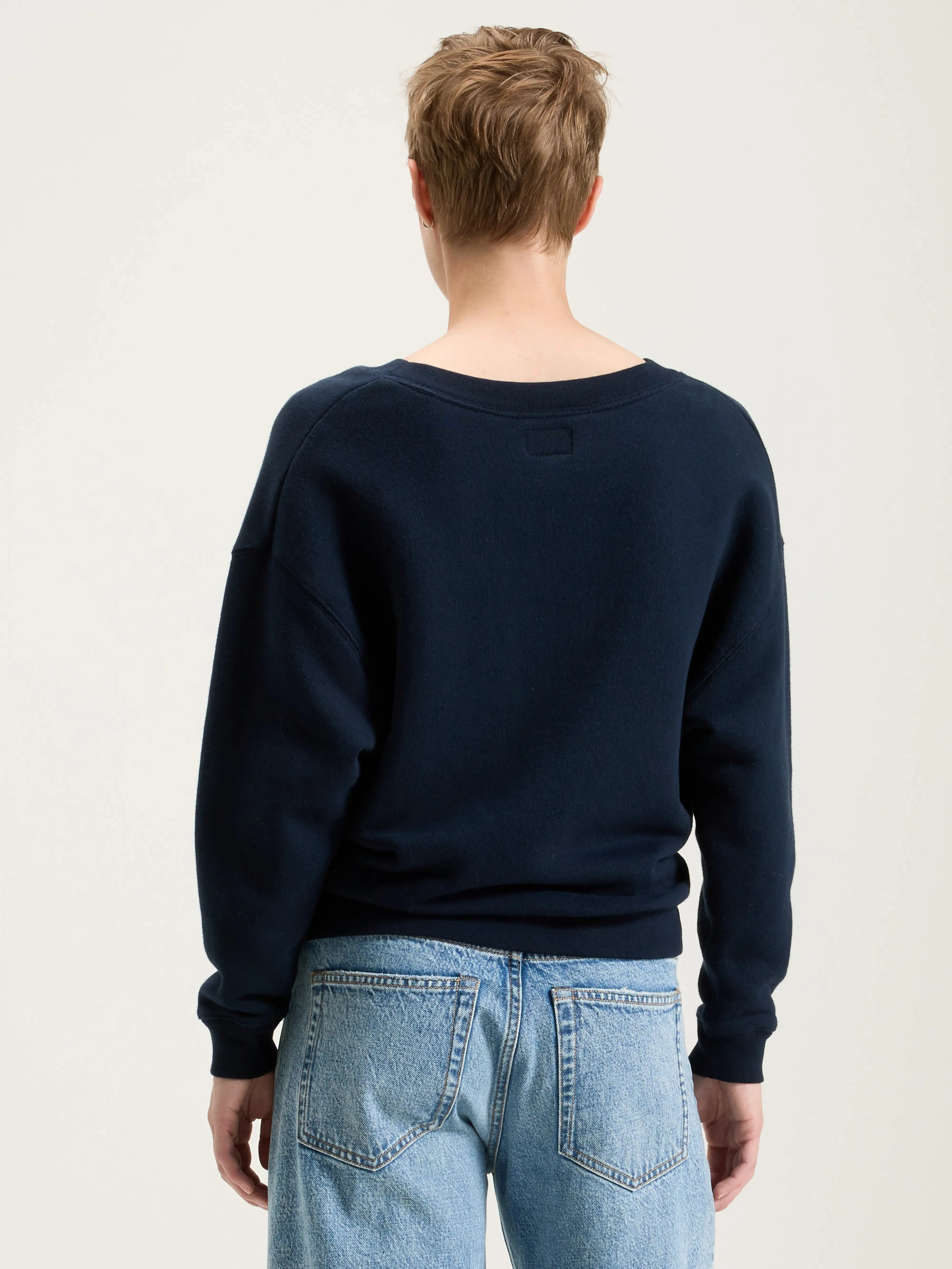 Fellow v-neck sweatshirt (242 / W / NAVY) sold by Bellerose product image thumbnail 4
