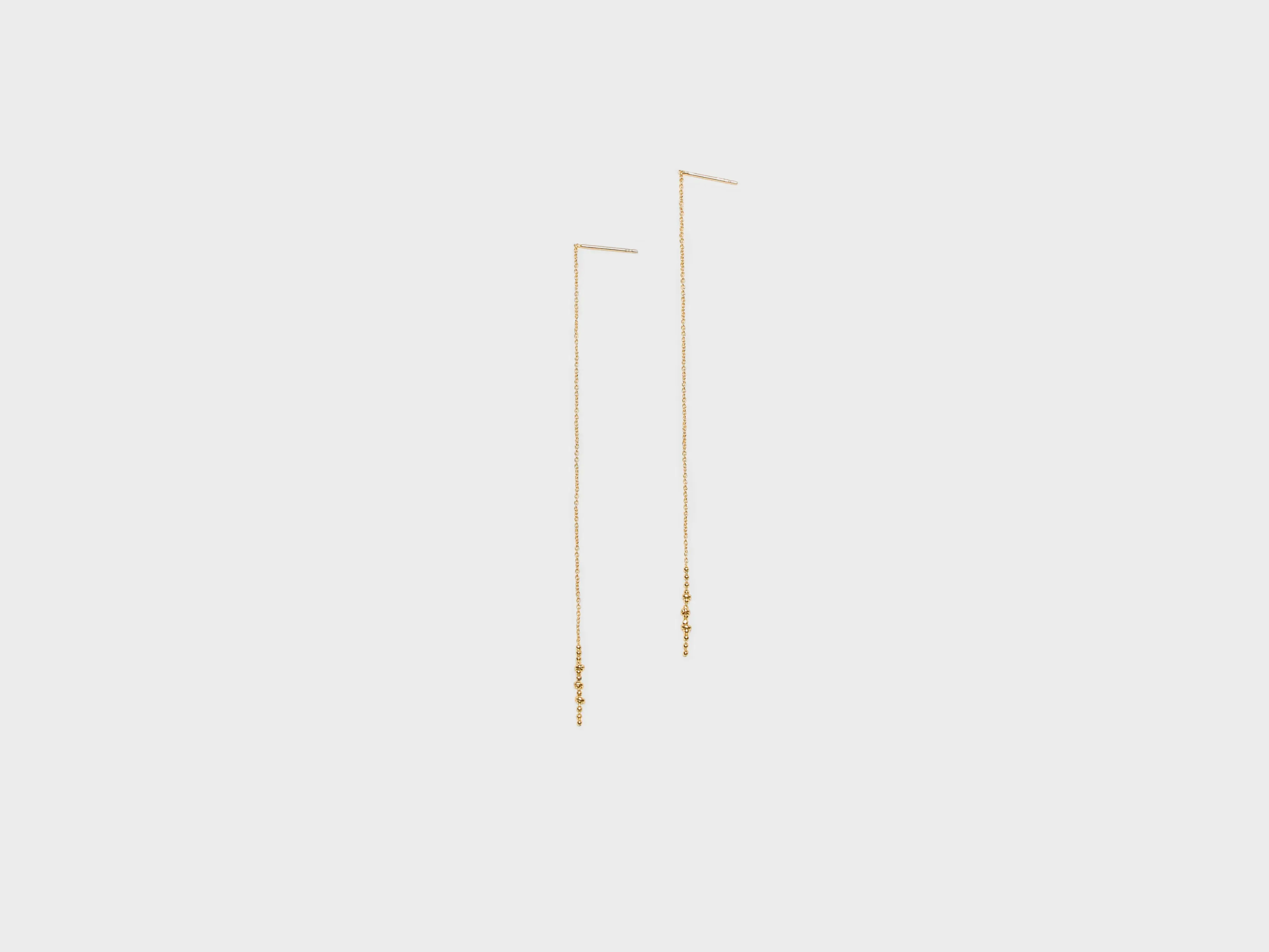 Océane Adjustable Chain Earrings (242 / W / GOLD) sold by Bellerose
