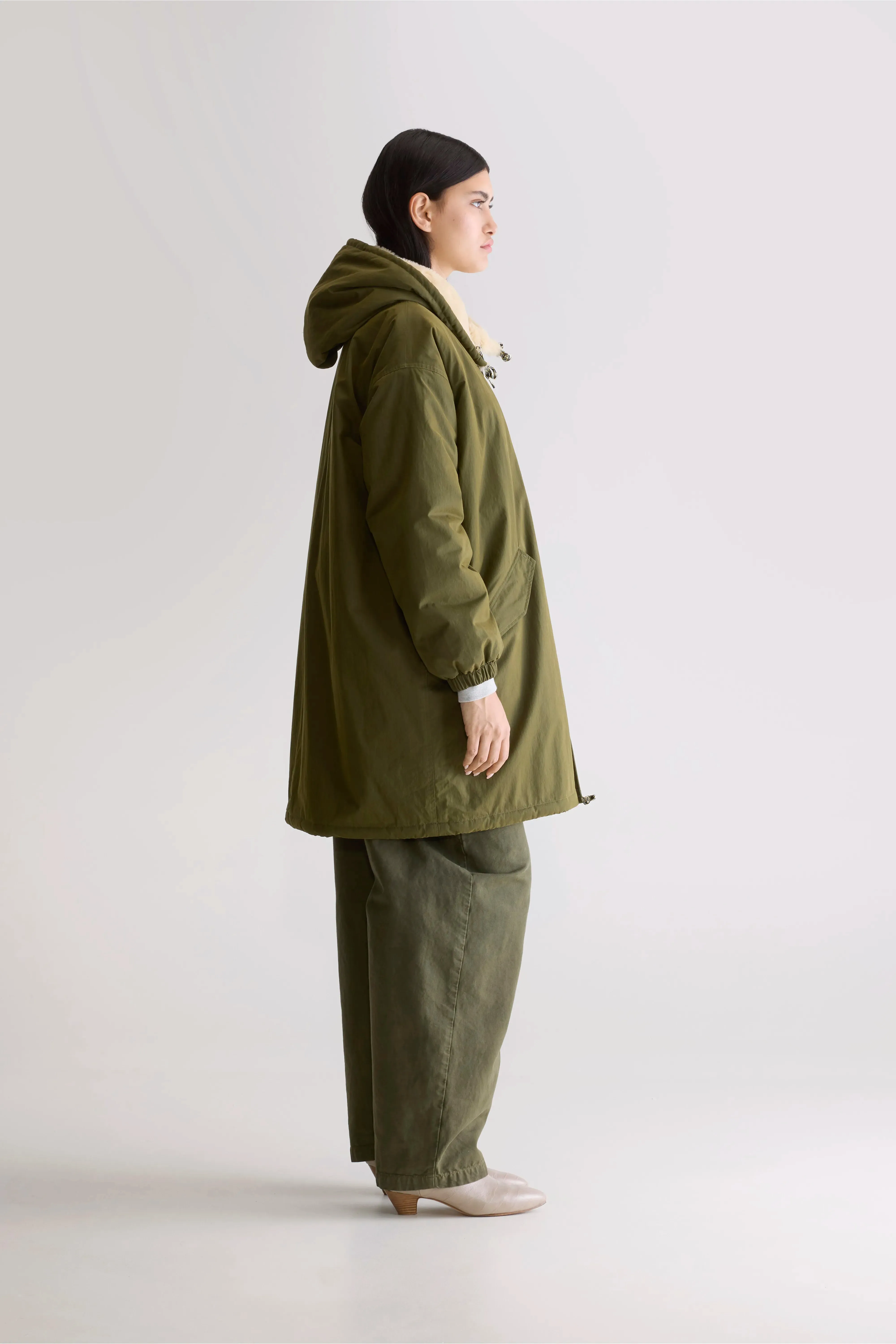 Laos hooded parka (242 / W / OLIVE) sold by Bellerose product image thumbnail 4