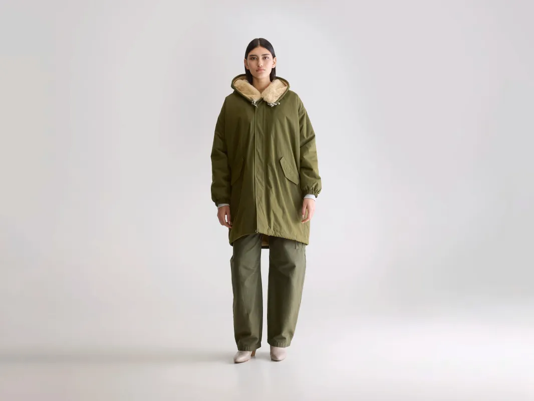 Laos hooded parka (242 / W / OLIVE) sold by Bellerose