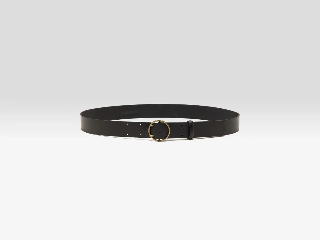 Selya leather belt (251 / W / BLACK) sold by Bellerose