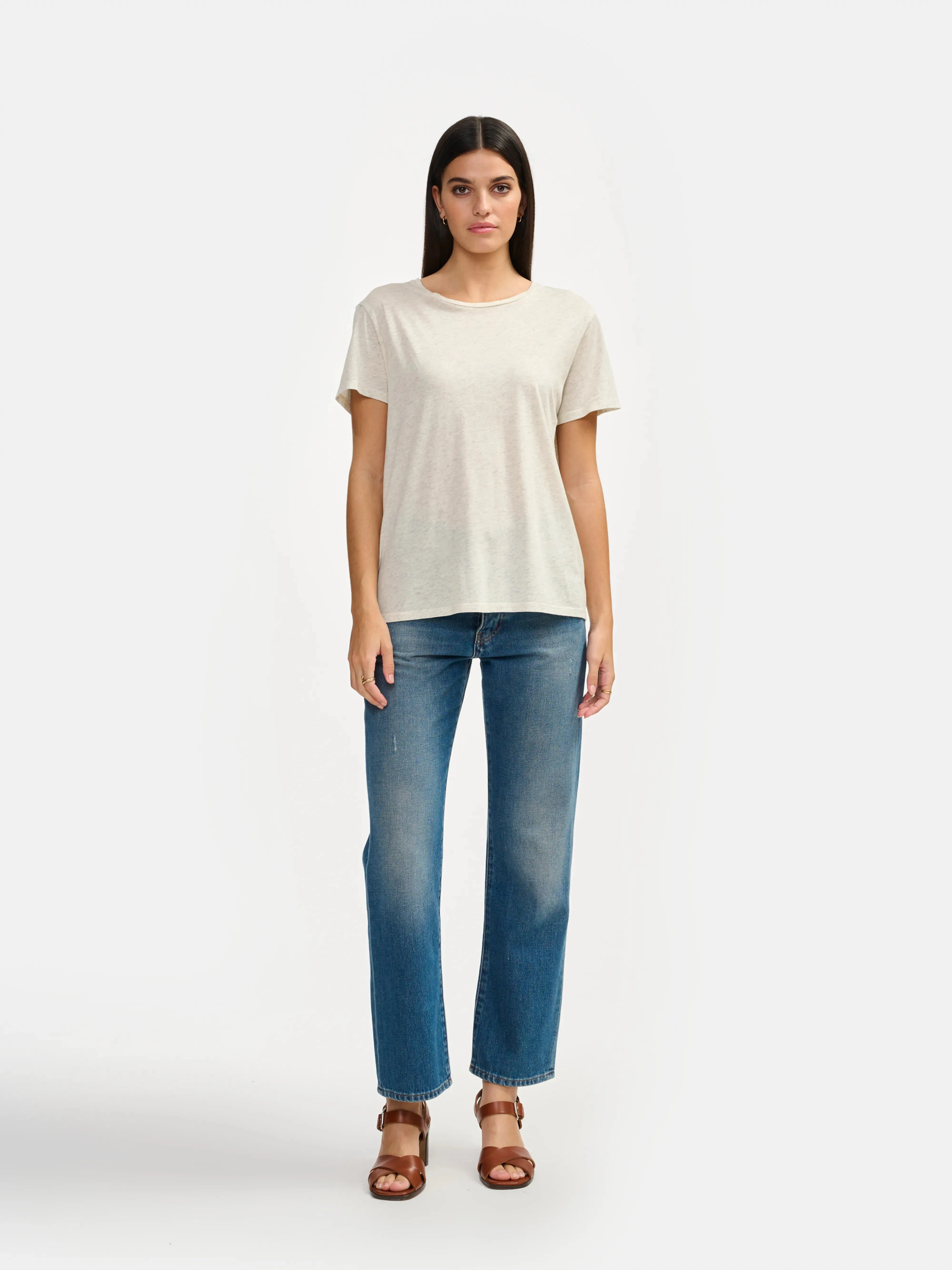 Covi short-sleeve t-shirt (242 / W / OYSTER) sold by Bellerose product image thumbnail 3