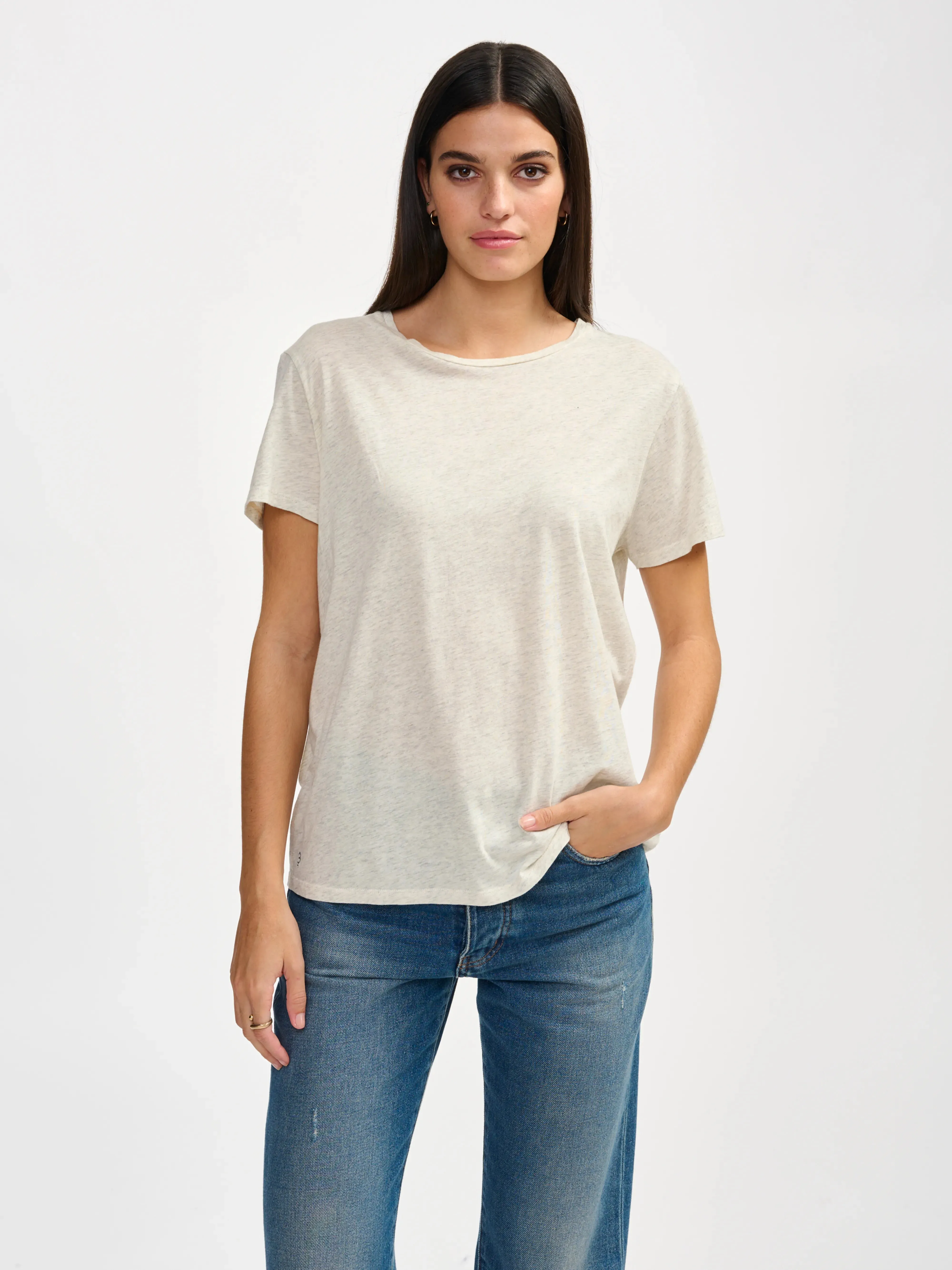 Covi short-sleeve t-shirt (242 / W / OYSTER) sold by Bellerose product image thumbnail 2