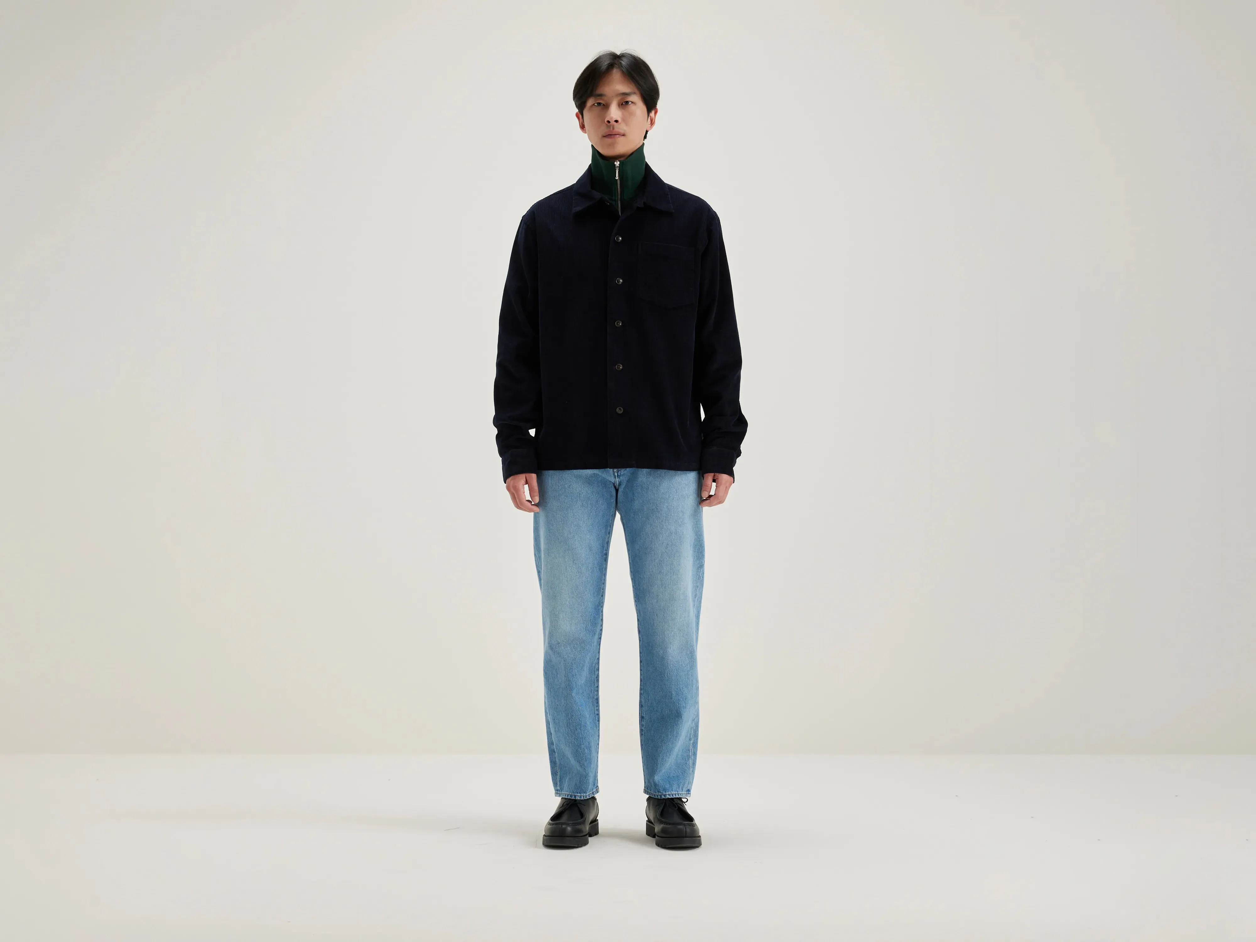 Goney corduroy overshirt (242 / M / NAVY) sold by Bellerose
