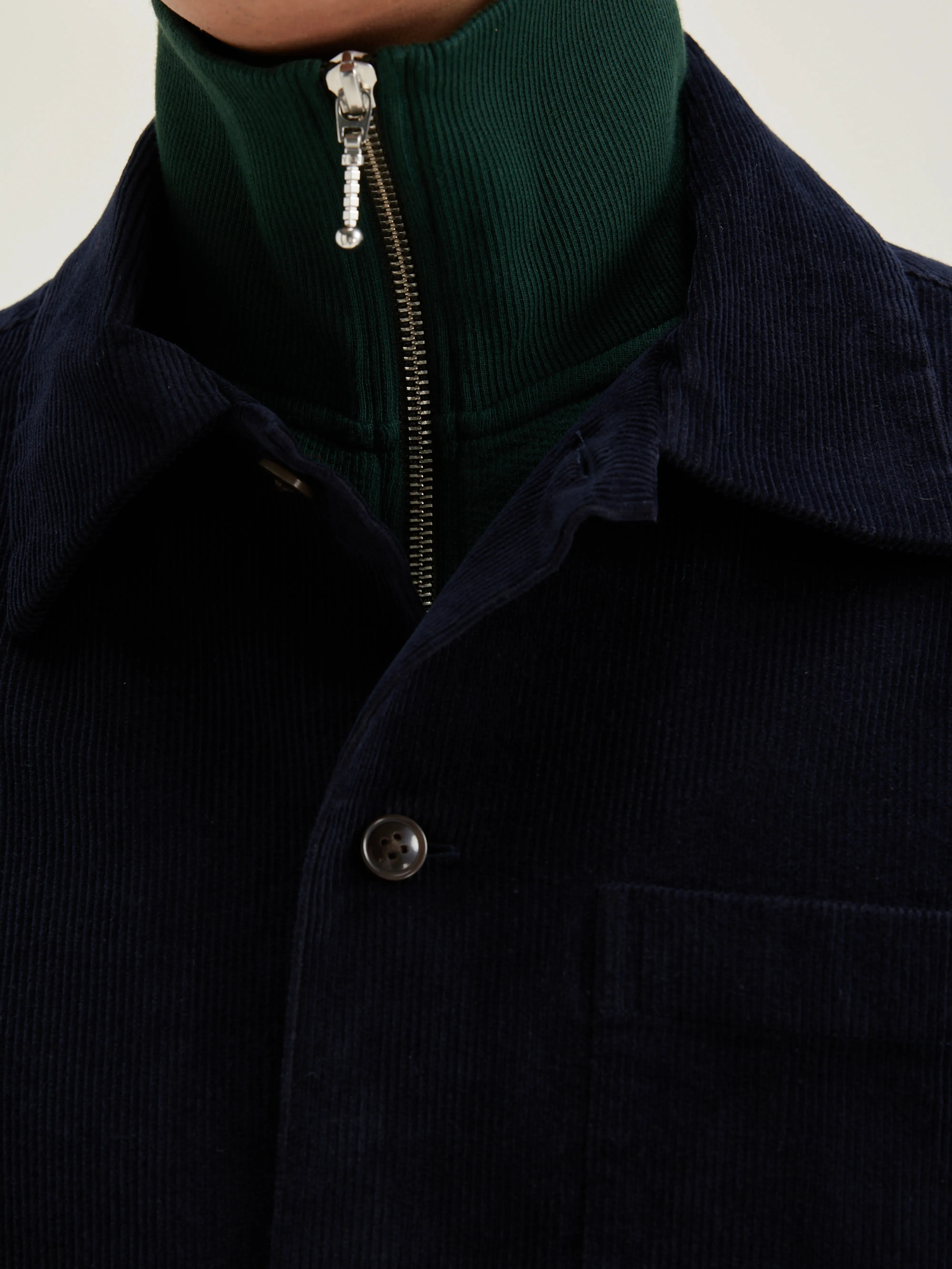 Goney corduroy overshirt (242 / M / NAVY) sold by Bellerose product image thumbnail 5