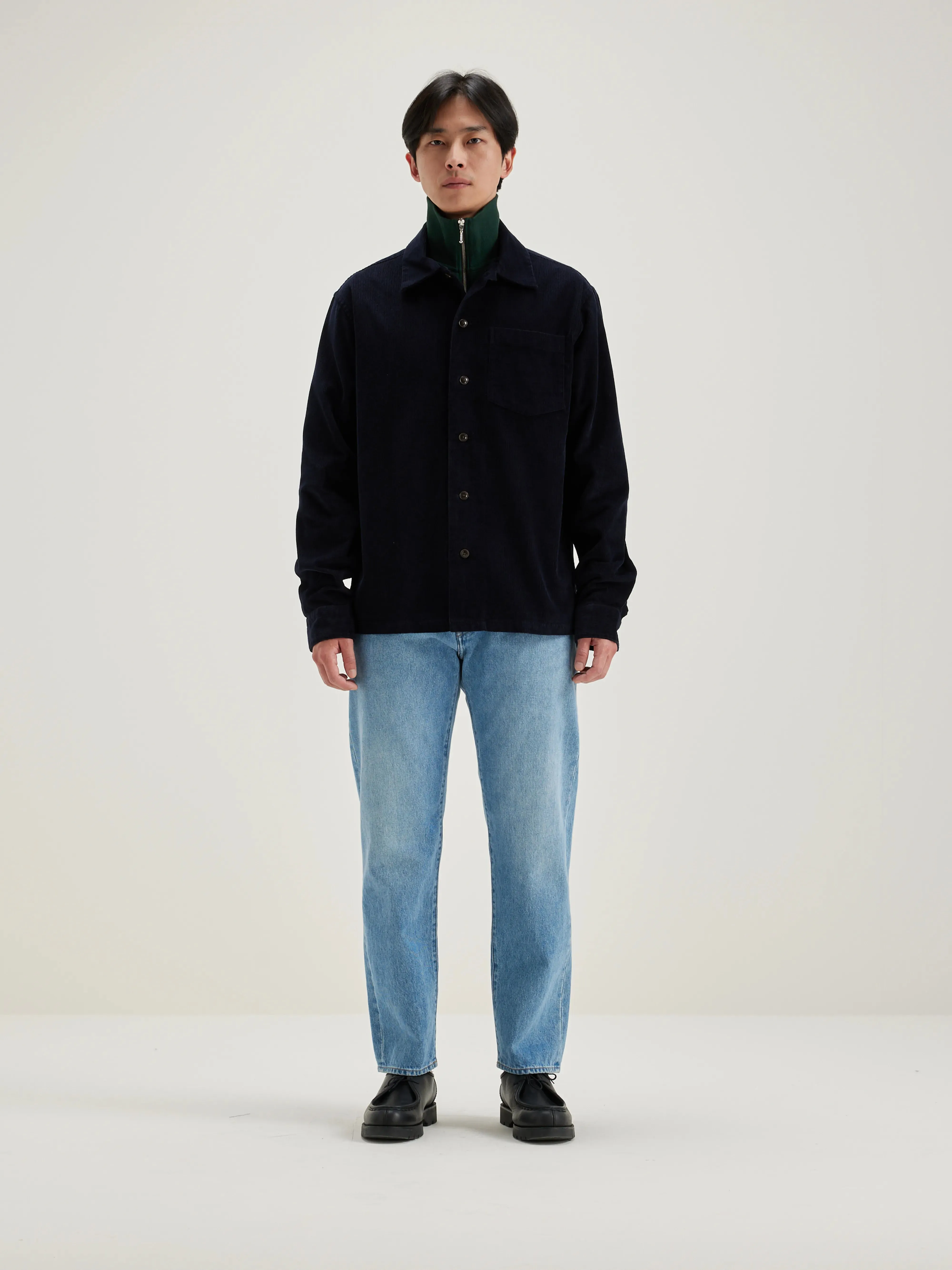 Goney corduroy overshirt (242 / M / NAVY) sold by Bellerose product image thumbnail 2