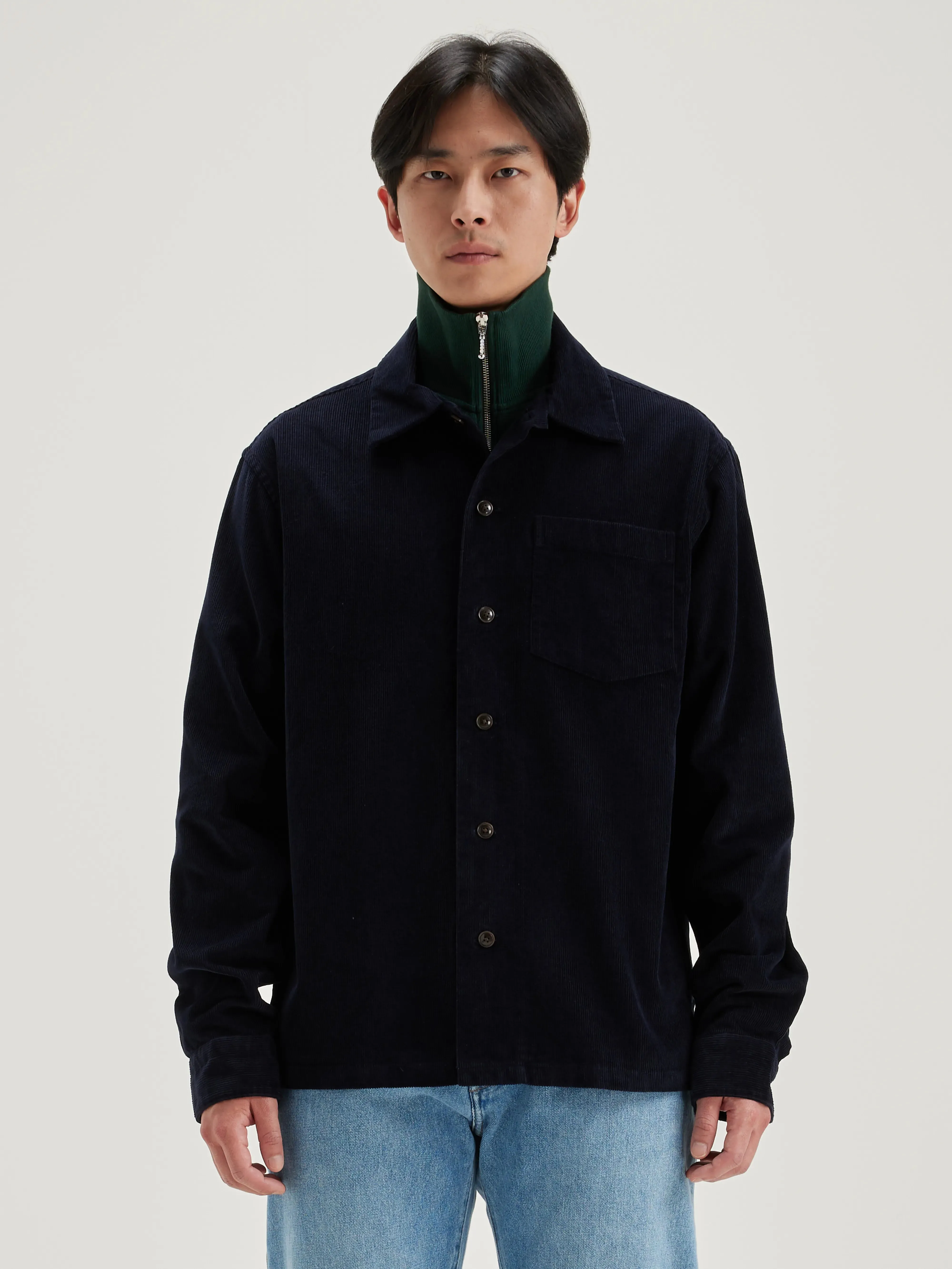 Goney corduroy overshirt (242 / M / NAVY) sold by Bellerose product image thumbnail 3