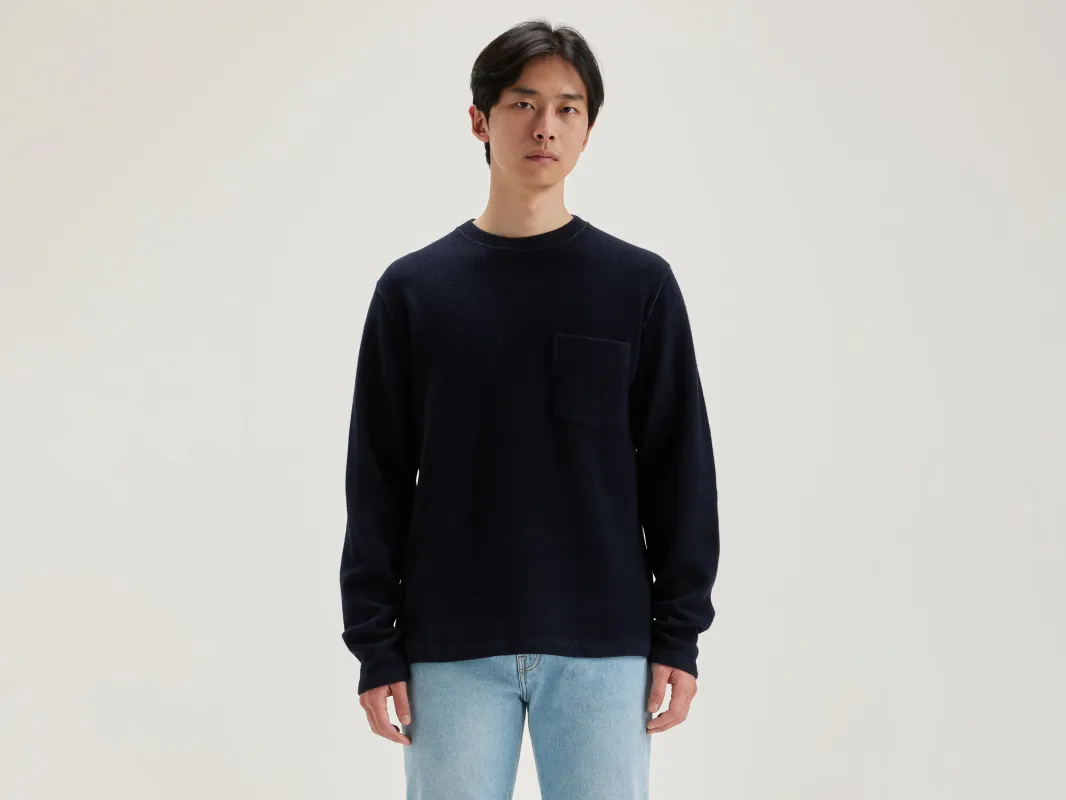 Velo crew-neck sweatshirt (242 / M / COMBO C) sold by Bellerose