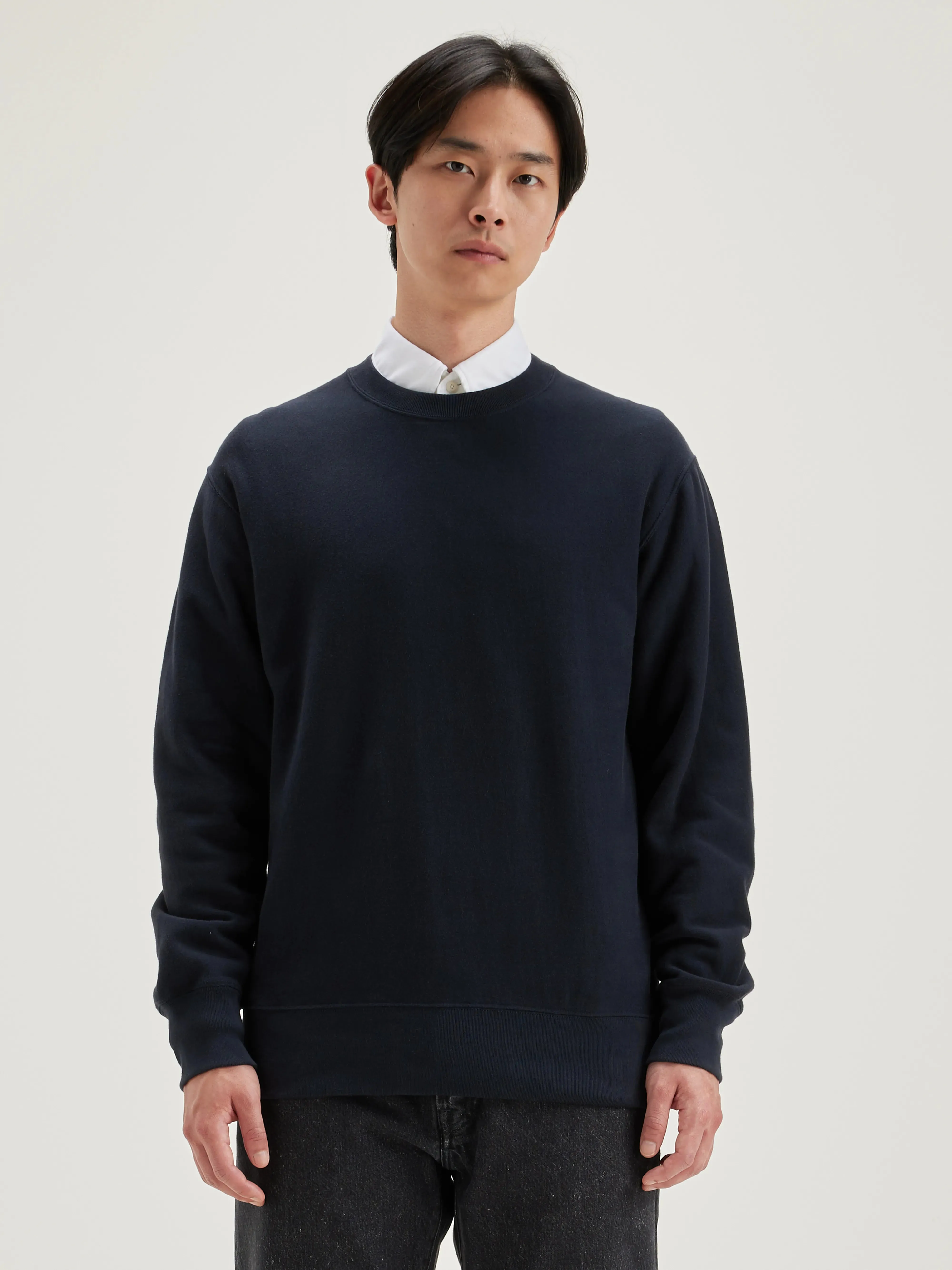 Flake crew-neck sweatshirt (242 / M / NAVY) sold by Bellerose product image thumbnail 2