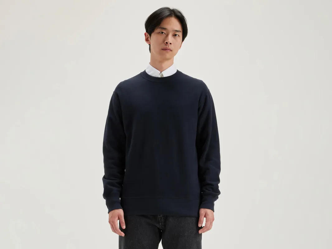 Flake crew-neck sweatshirt (242 / M / NAVY) sold by Bellerose