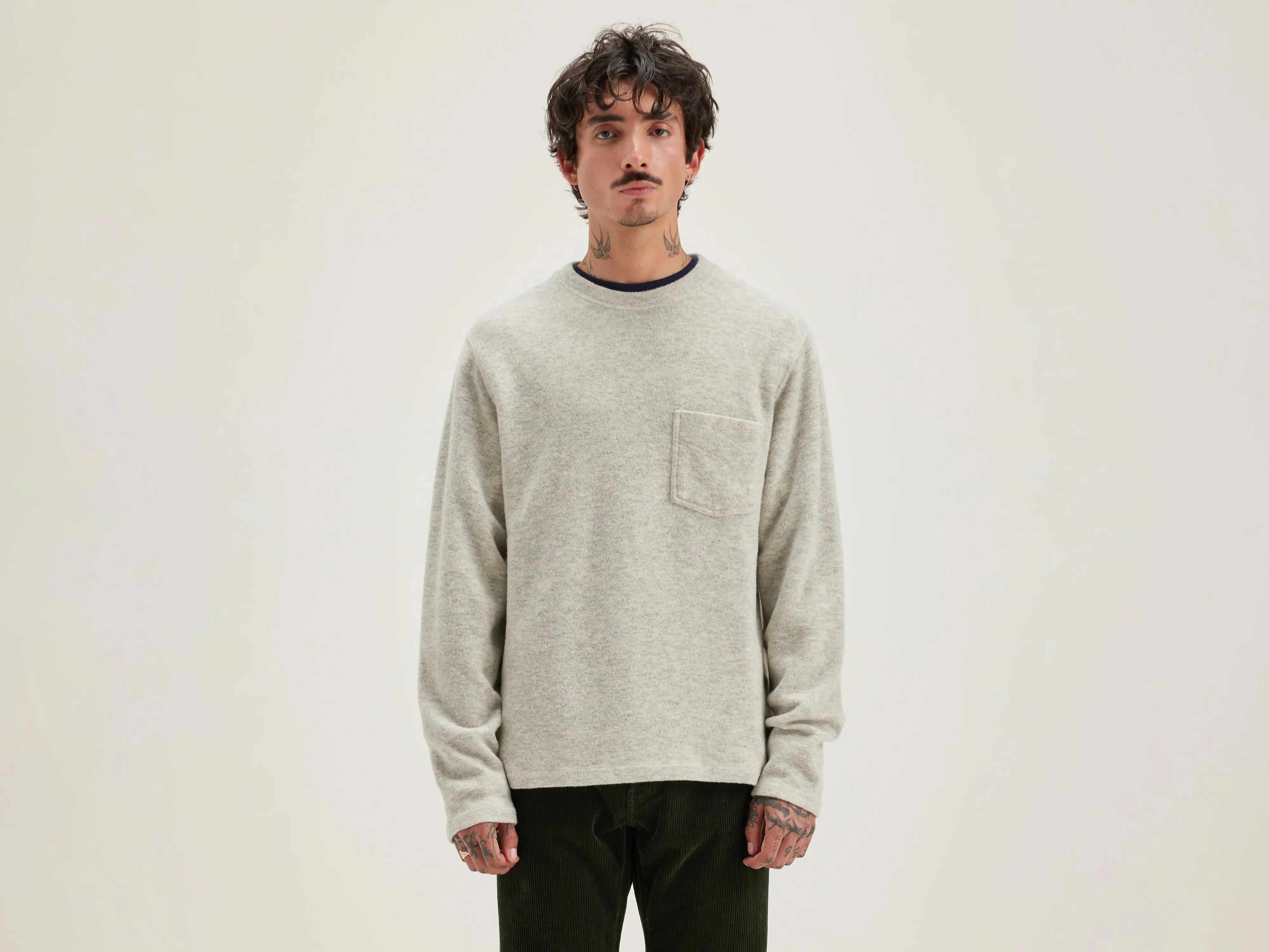 Velo crew-neck sweatshirt (242 / M / COMBO B) sold by Bellerose