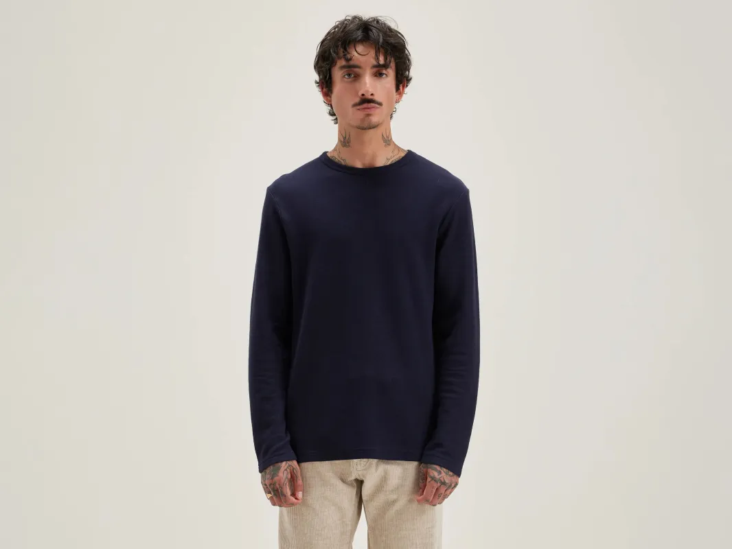 Fresh long-sleeve t-shirt (242 / M / NAVY) sold by Bellerose