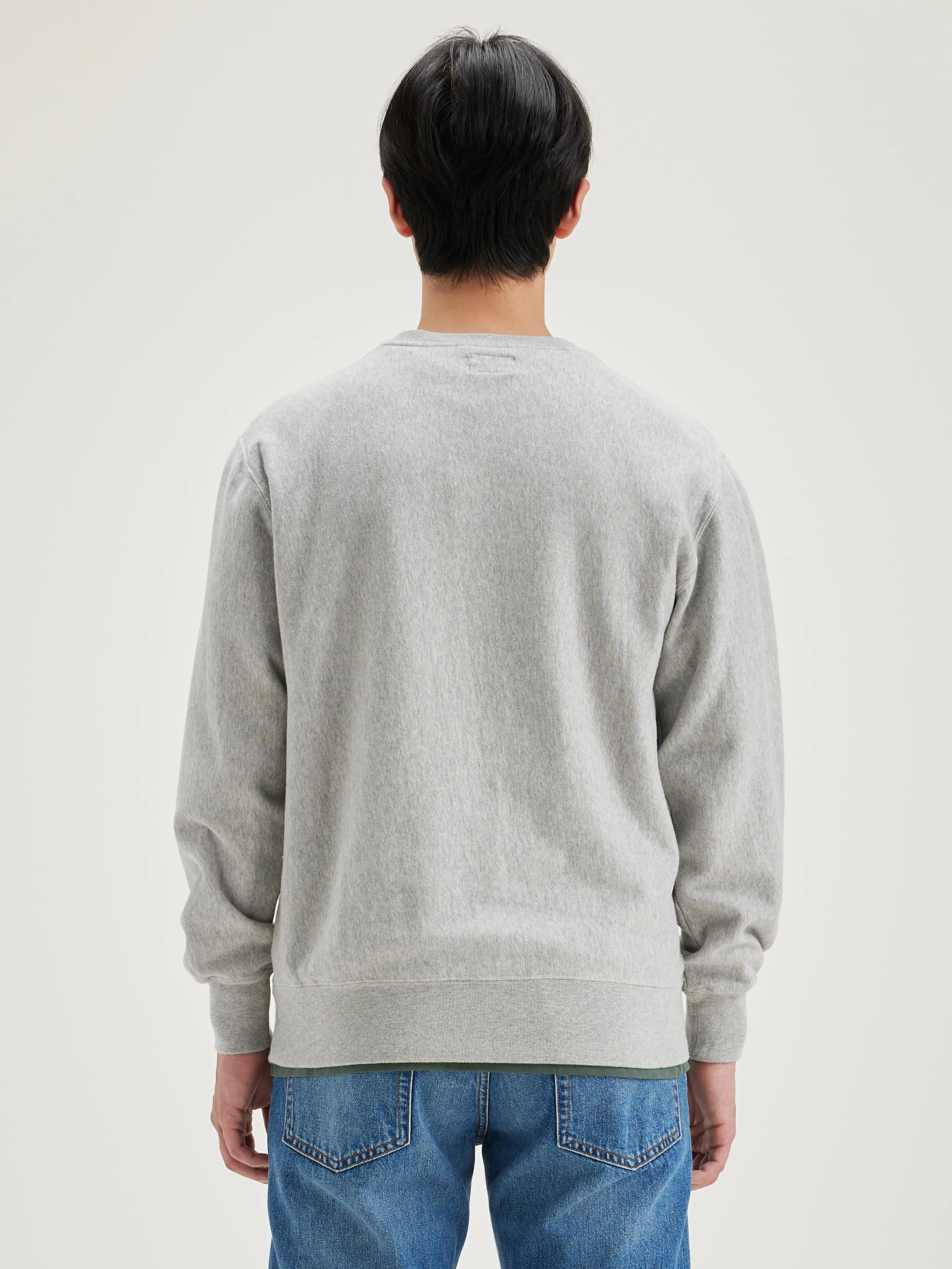 Flake crew-neck sweatshirt (242 / M / H. GREY) sold by Bellerose product image thumbnail 4