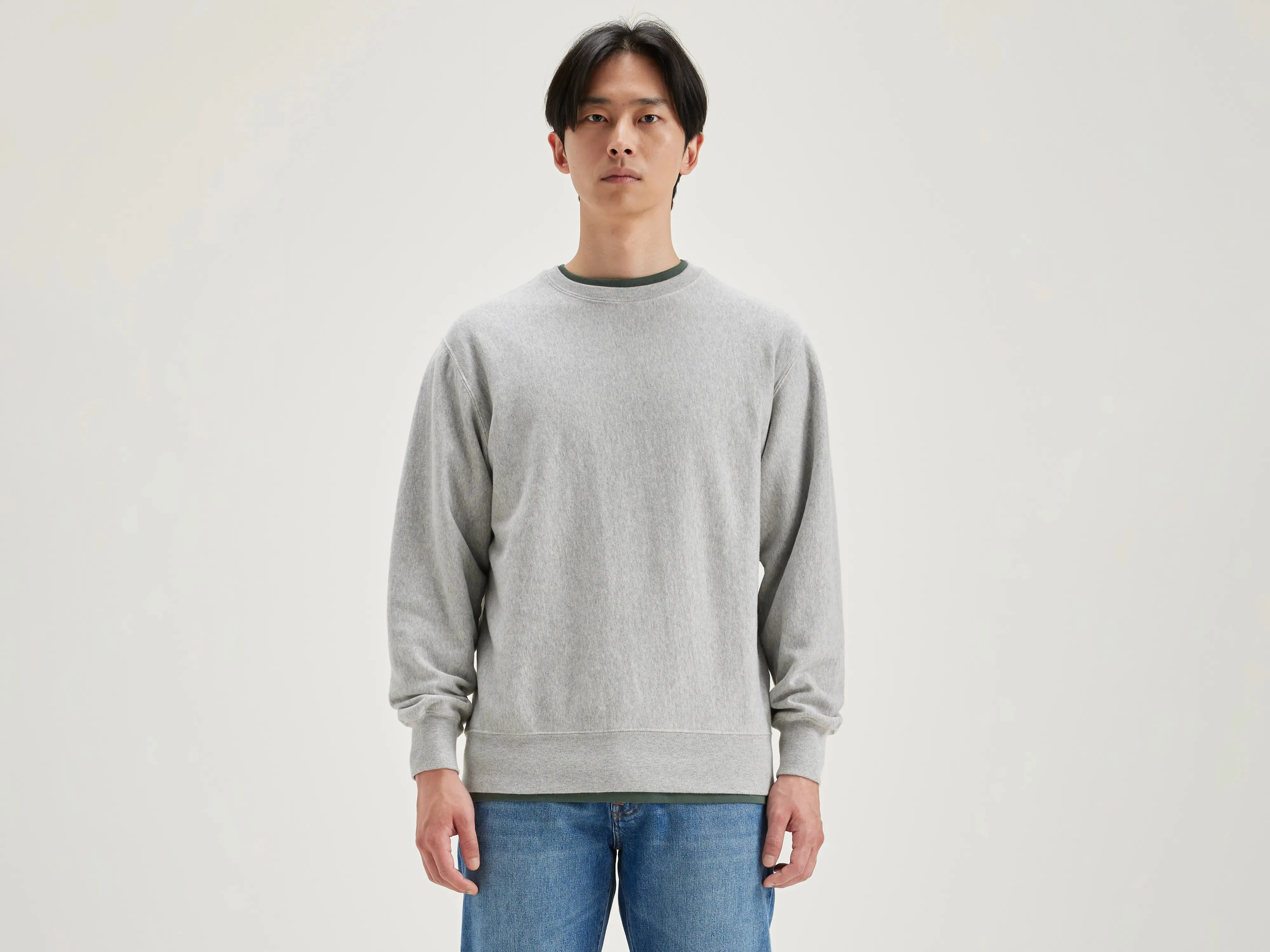Flake crew-neck sweatshirt (242 / M / H. GREY) sold by Bellerose