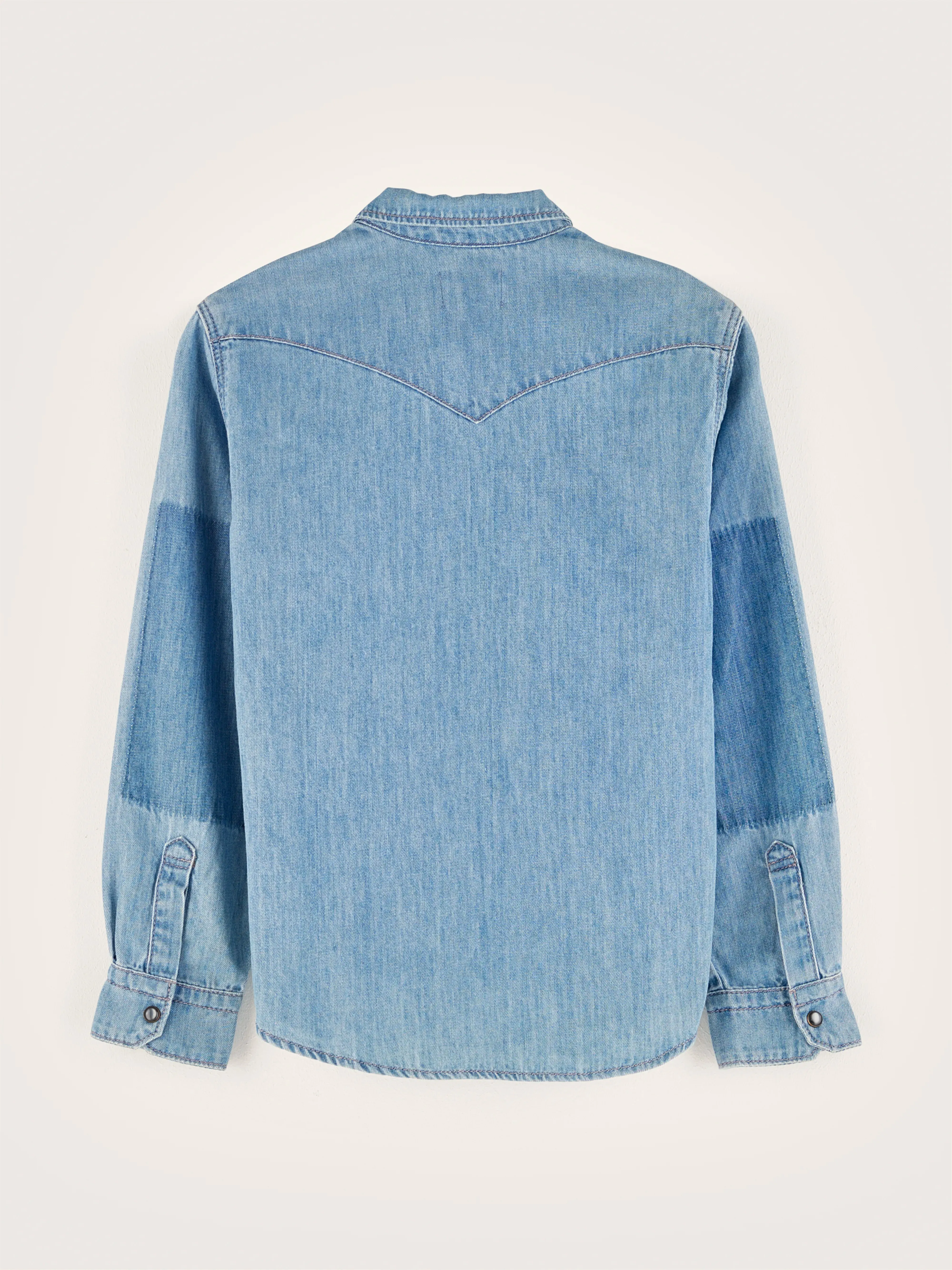 Peio denim shirt (242 / B / BLEACH) sold by Bellerose product image thumbnail 4