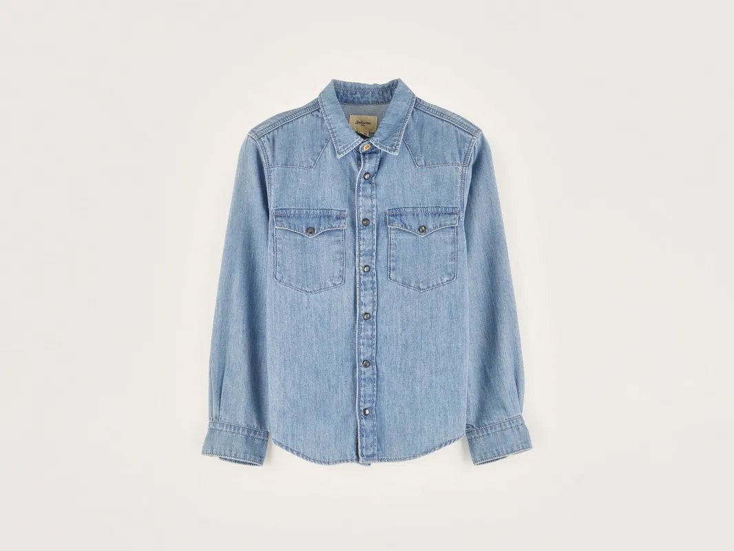 Peio denim shirt   (242 / B / BLEACH) sold by Bellerose