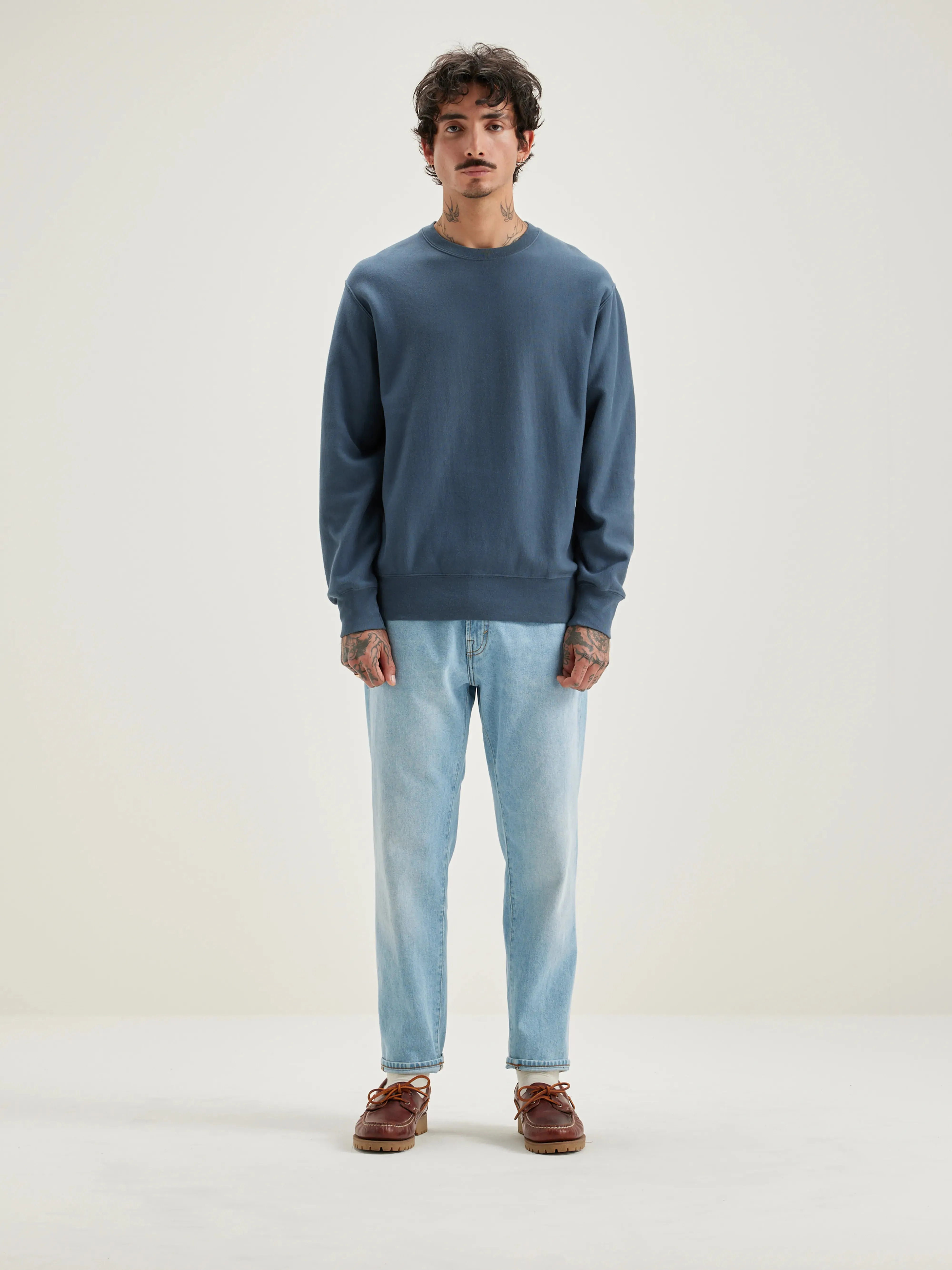Flake crewneck sweatshirt (242 / M / DOVE) sold by Bellerose product image thumbnail 3