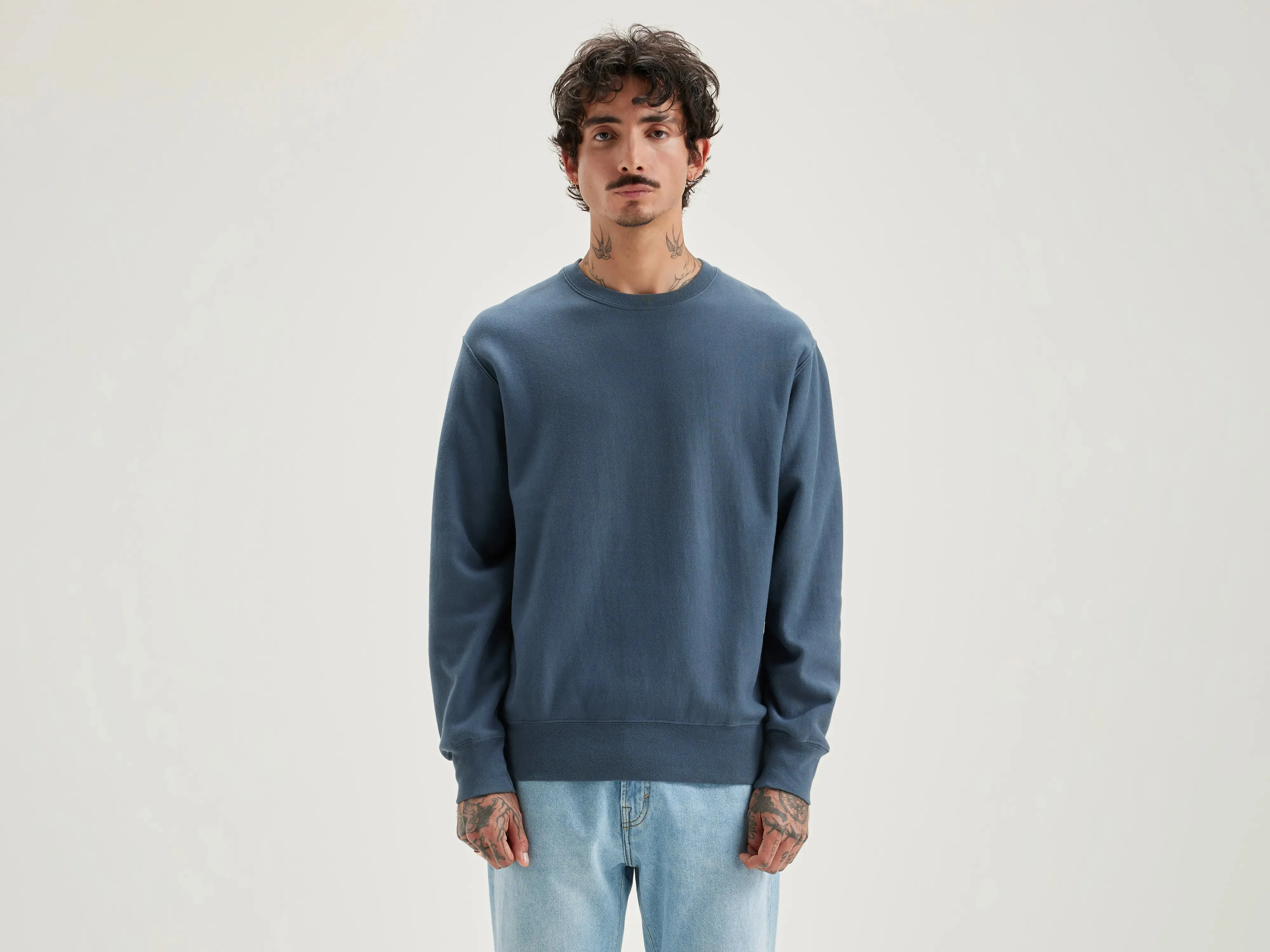 Flake crewneck sweatshirt (242 / M / DOVE) sold by Bellerose