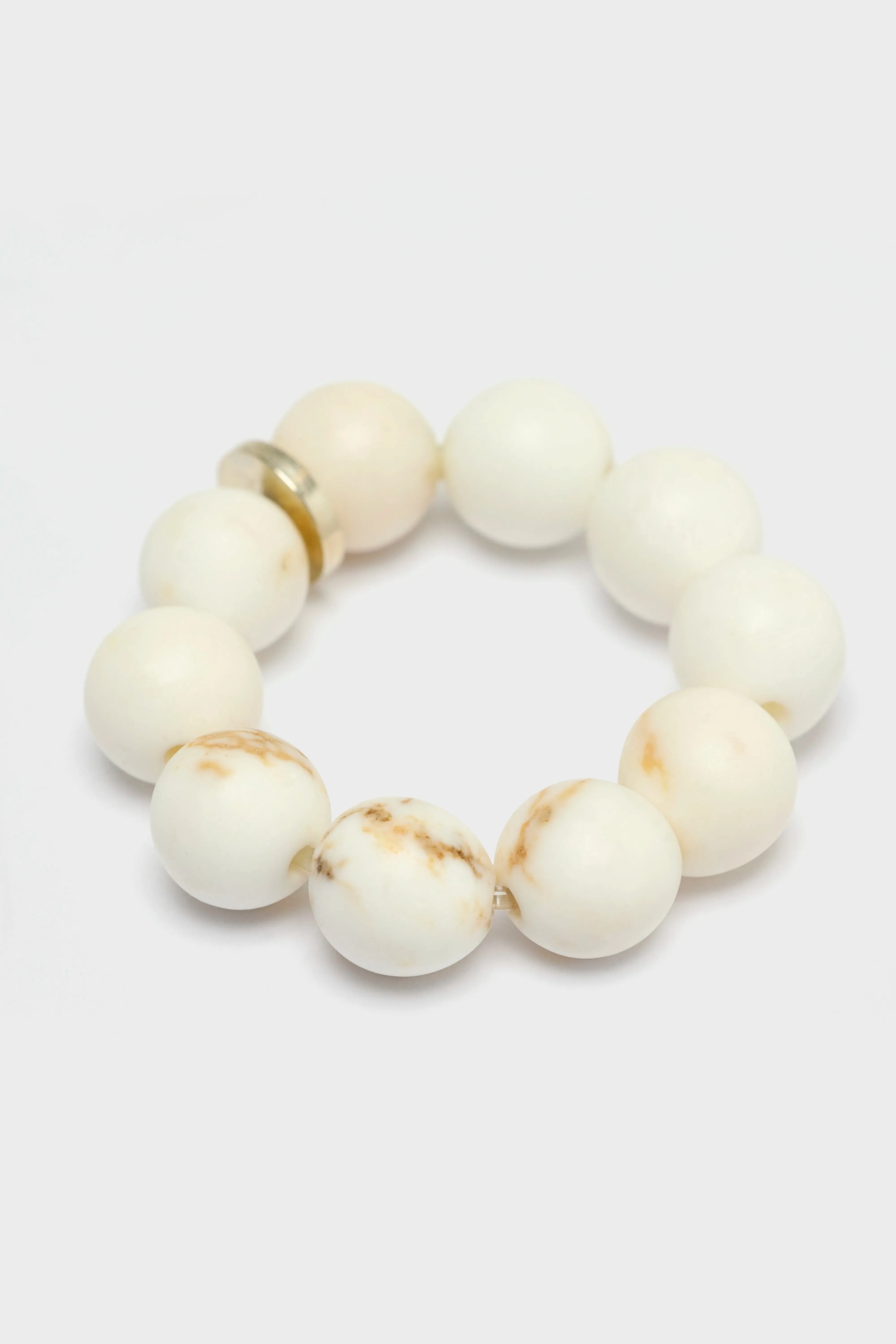 Ivory Magnesite Spheres Ring (252 / W / WHITE) sold by Bellerose product image thumbnail 3